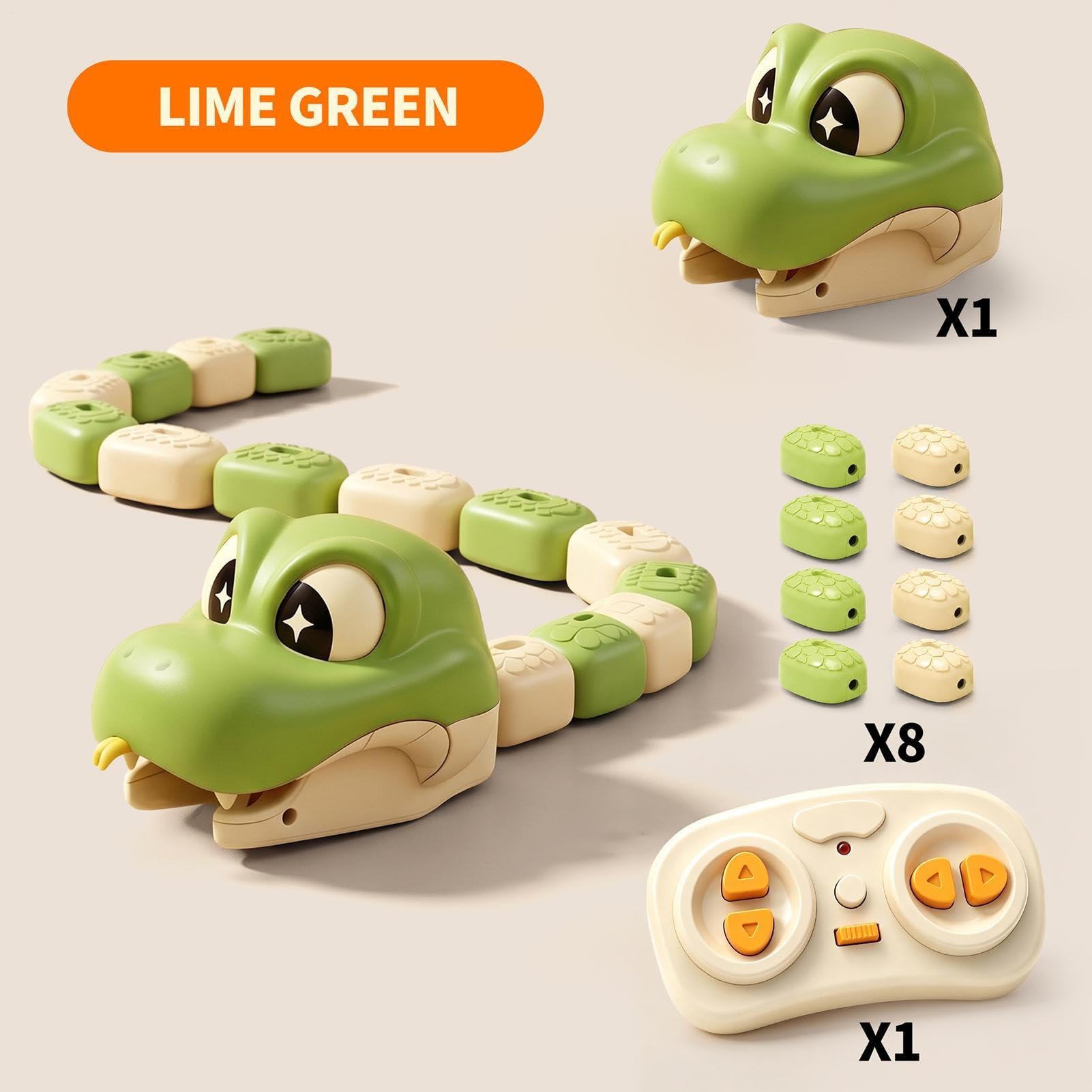 Set Di Elettrico Per Bambini Interattivo Di Corsa Magnetico Con Serpente | Elettrico Telecomandato Con E Suoni Per Compleanno Pavimento Asilo E Sala Giochi