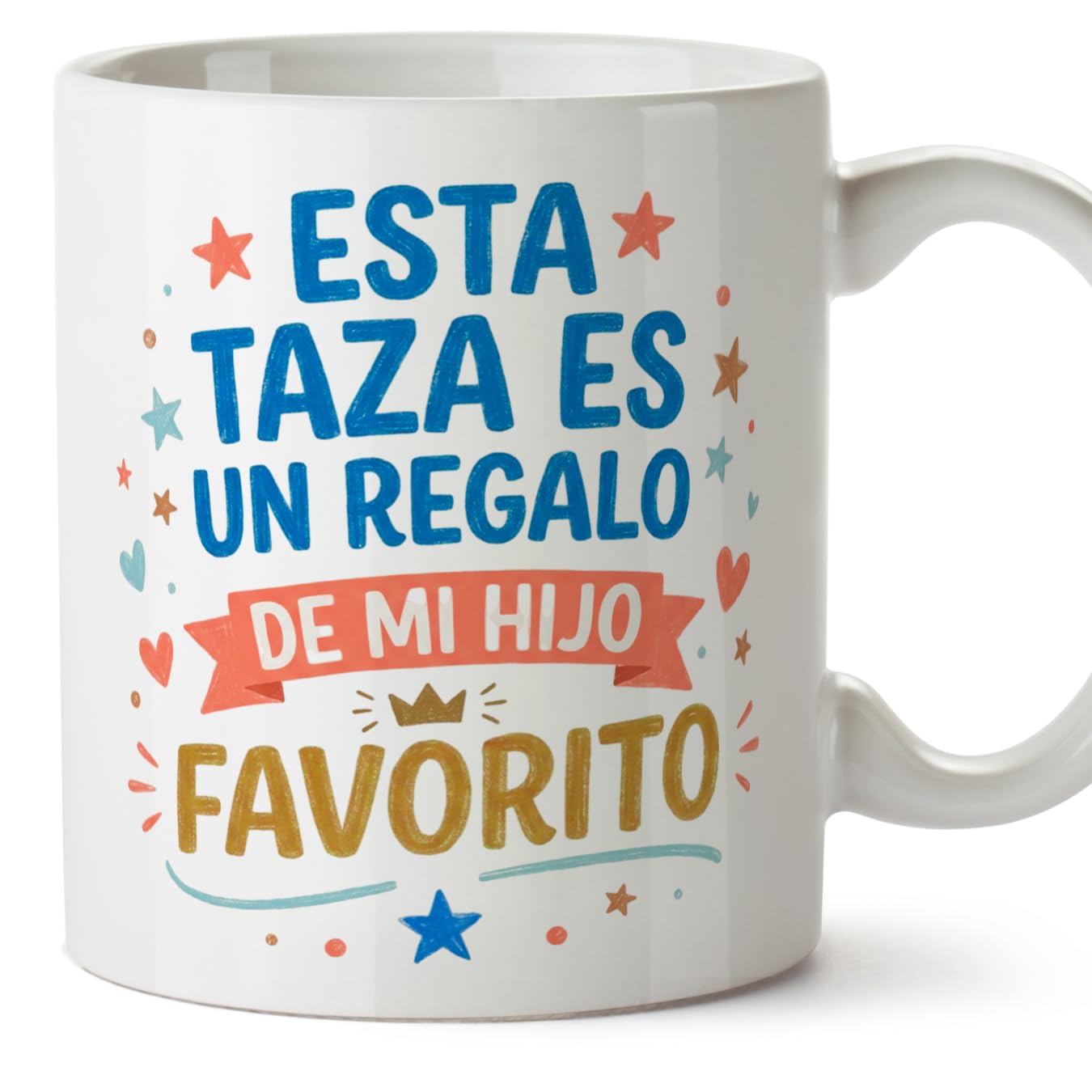 MUGFFINS Taza mamá con frase Para el mundo eres una madre pero para la familia eres el mundo en Español | regalo madre | 330 Ml 11 oz | Idea original para regalar | progenitores v1 — view 15