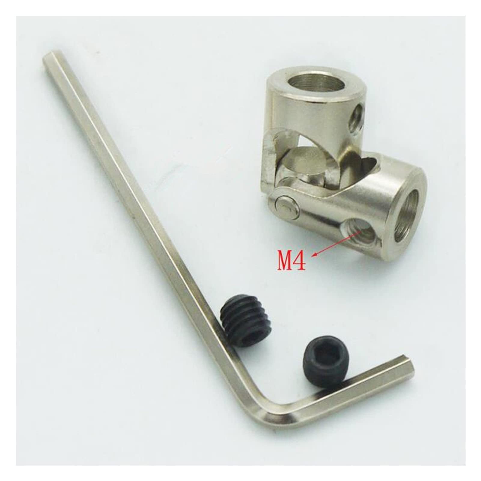 SUOFEILAIMU-PHONE CASE Metal Coupler Metal Universal Joint Couplings Steering Gear Joint (Inner Diameter : 2d3mmX2d3mm OD8 L18)