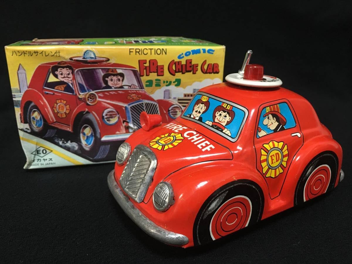 イチコー日本製ブリキ　フリクションパトカー サイレン付き イチコー日本製ブリキ フリクションパトカー サイレン付き イチコー