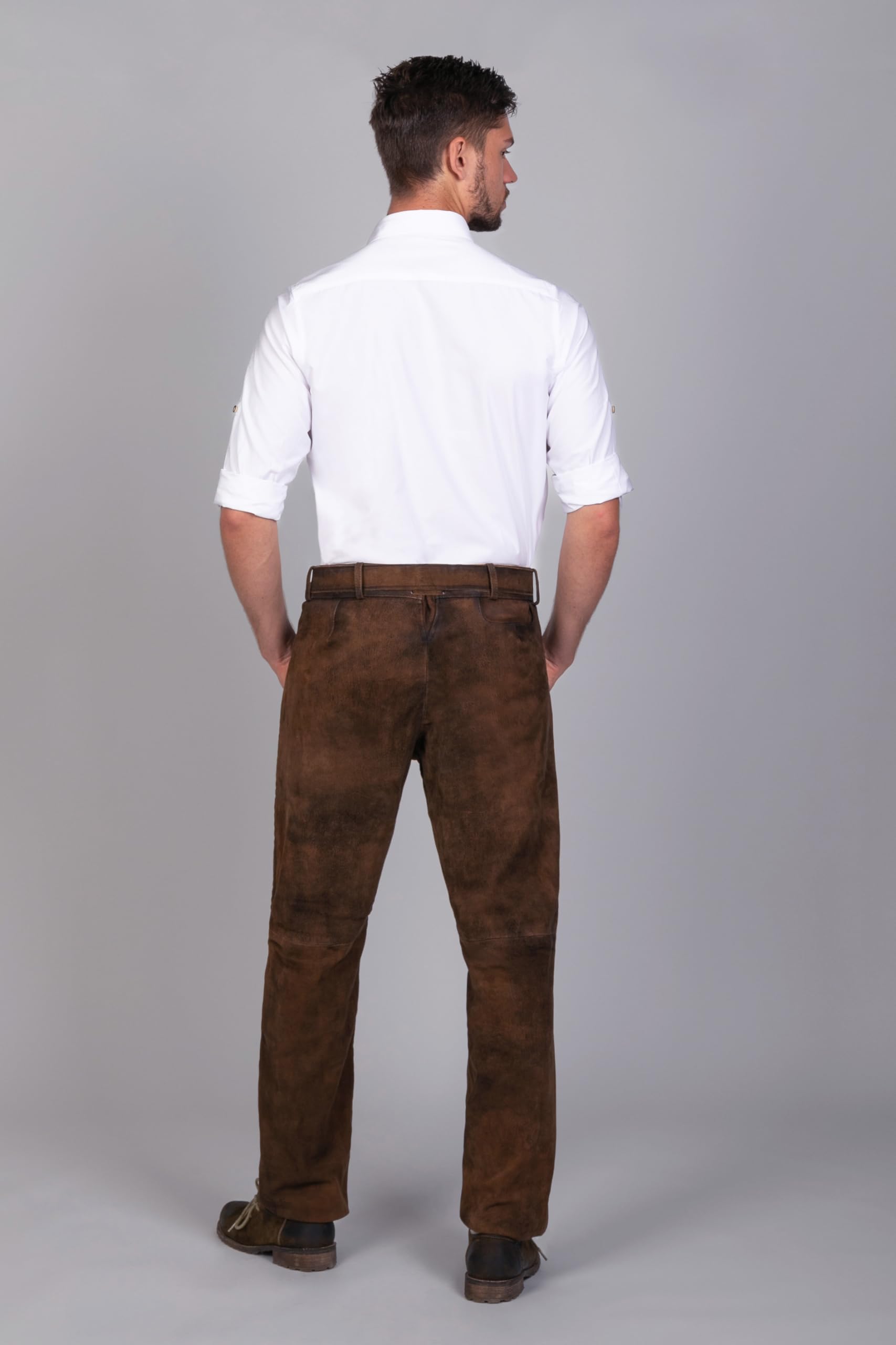 Edelnice Trachtenmode hochwertige Lange Trachtenlederhose Robin aus Ziegenleder Gr. 44-68