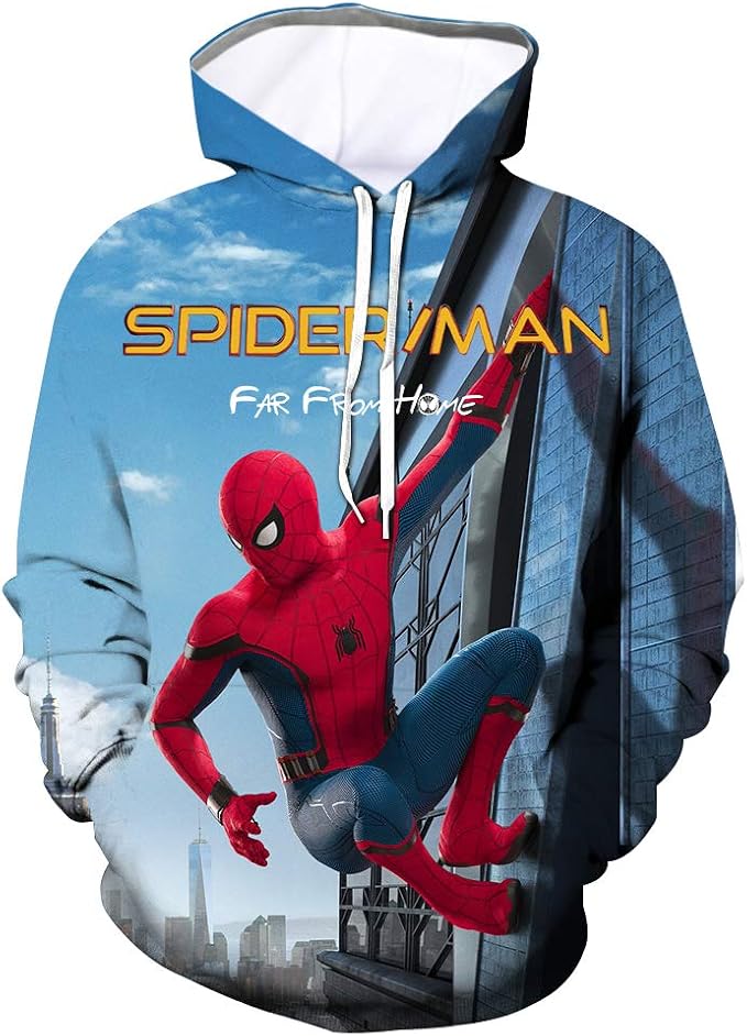 Felpa con cappuccio Peter Parker, Spiderman Far from Home Costume Spider-Man  Homecoming - - XXX-Large : Amazon.it: Moda