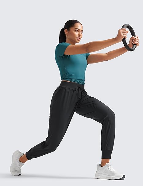 CRZ YOGA Women's Lightweight Workout Joggers 27.5"
