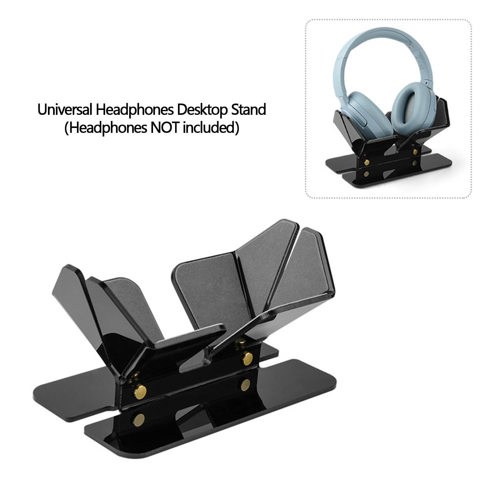 Support De Casque De Bureau En Métal Avec Plateau Intégré - Organisateur Pour Studio, Salle De Classe Ou Bureau - 5