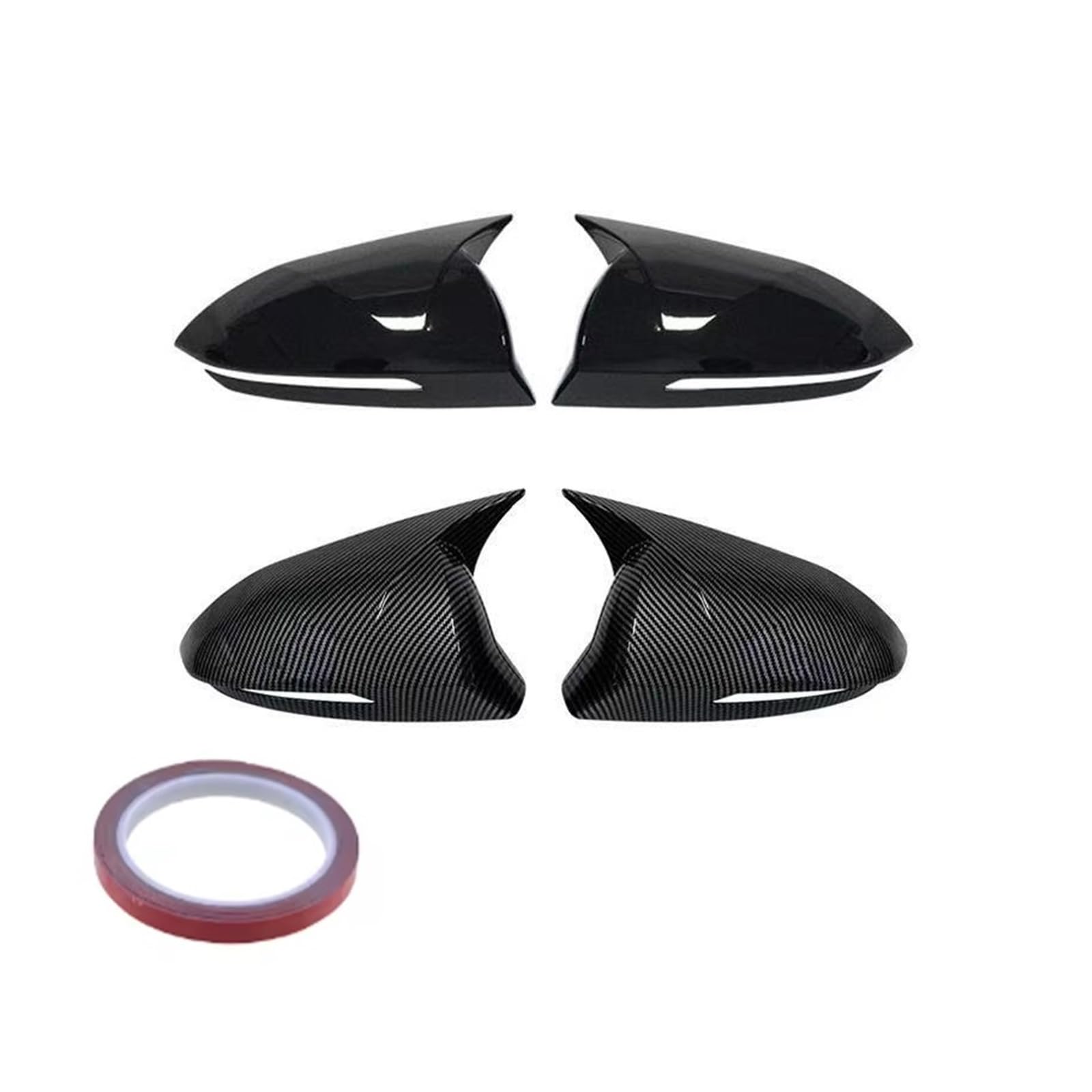 FVYRH Car Sticker Rearview Side Mirror Cover Compatible with Hyundai Tucson 2021 2022 2023 Wing Cap Exterior Door Rear View Case Trim Carbon(Carbon)