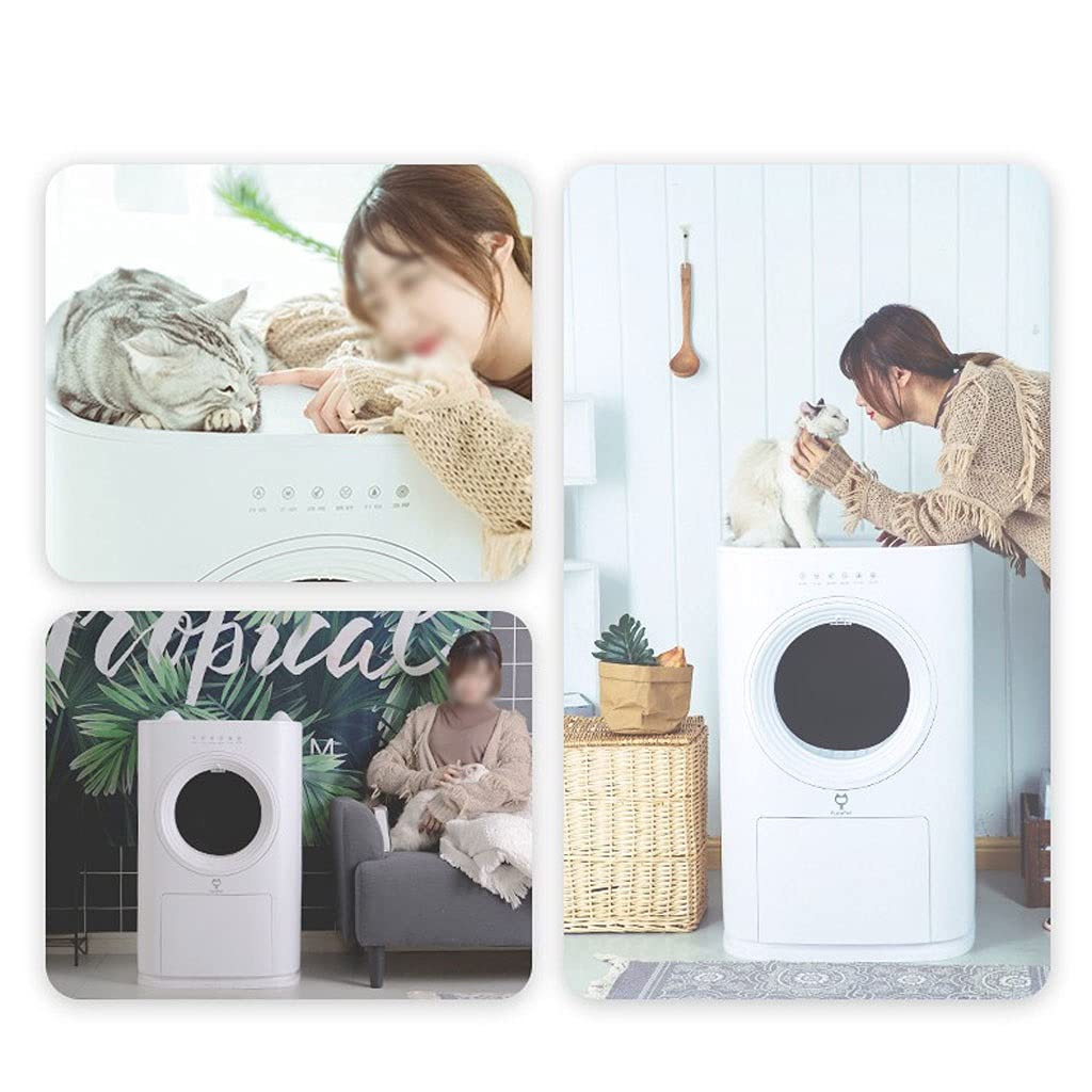 Lettiera per Gatti Innovativo Anti-odore automatico for la pulizia automatica del gatto automatico innovativo Anti-odore del gatto del gatto della pala automatica intelligente, completamente chiuso To