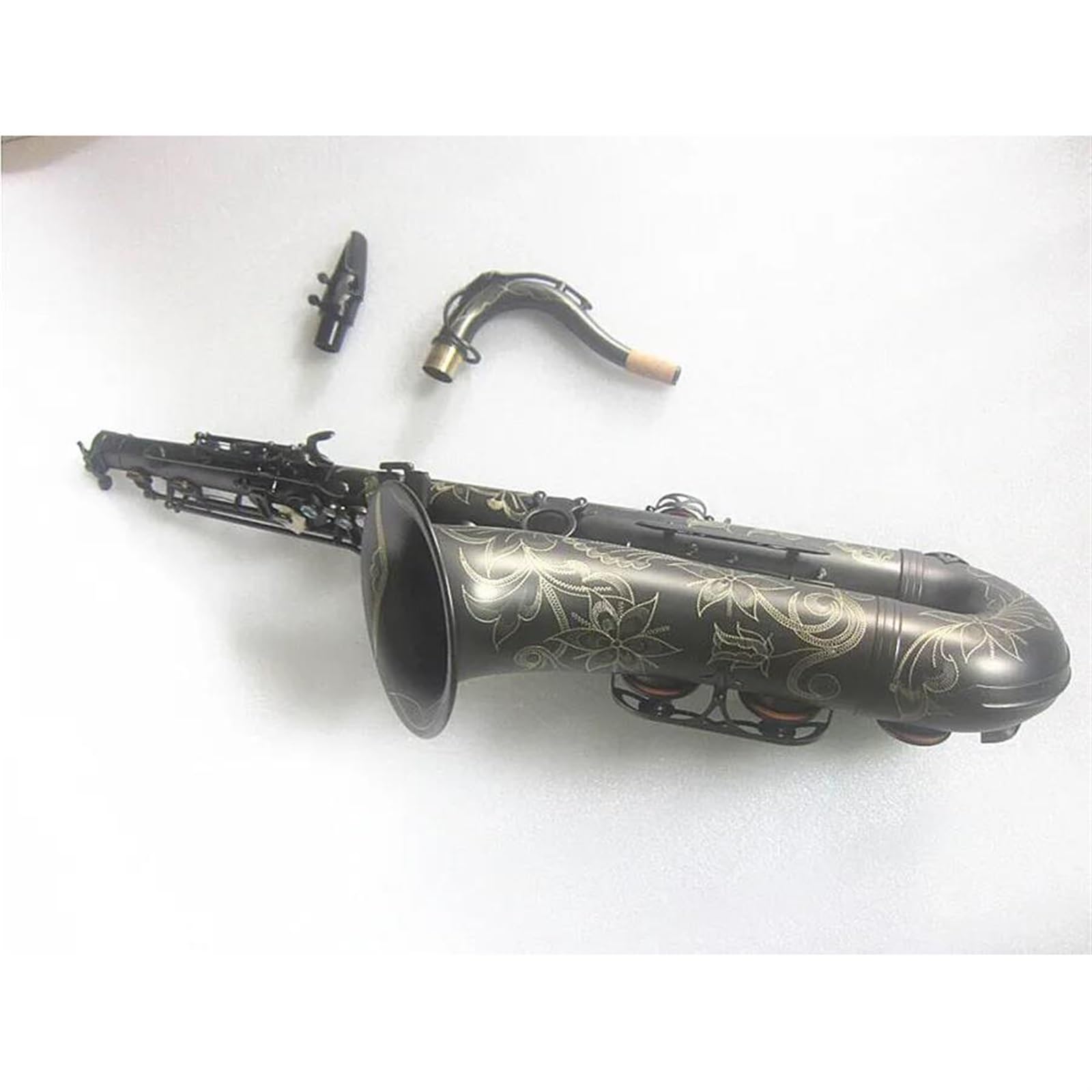 Saksofon Tenorowy Czarny Profesjonalny Instrument Muzyczny Grający Na Saksofonie Tenorowym Z Etui profesjonalny Saksofon