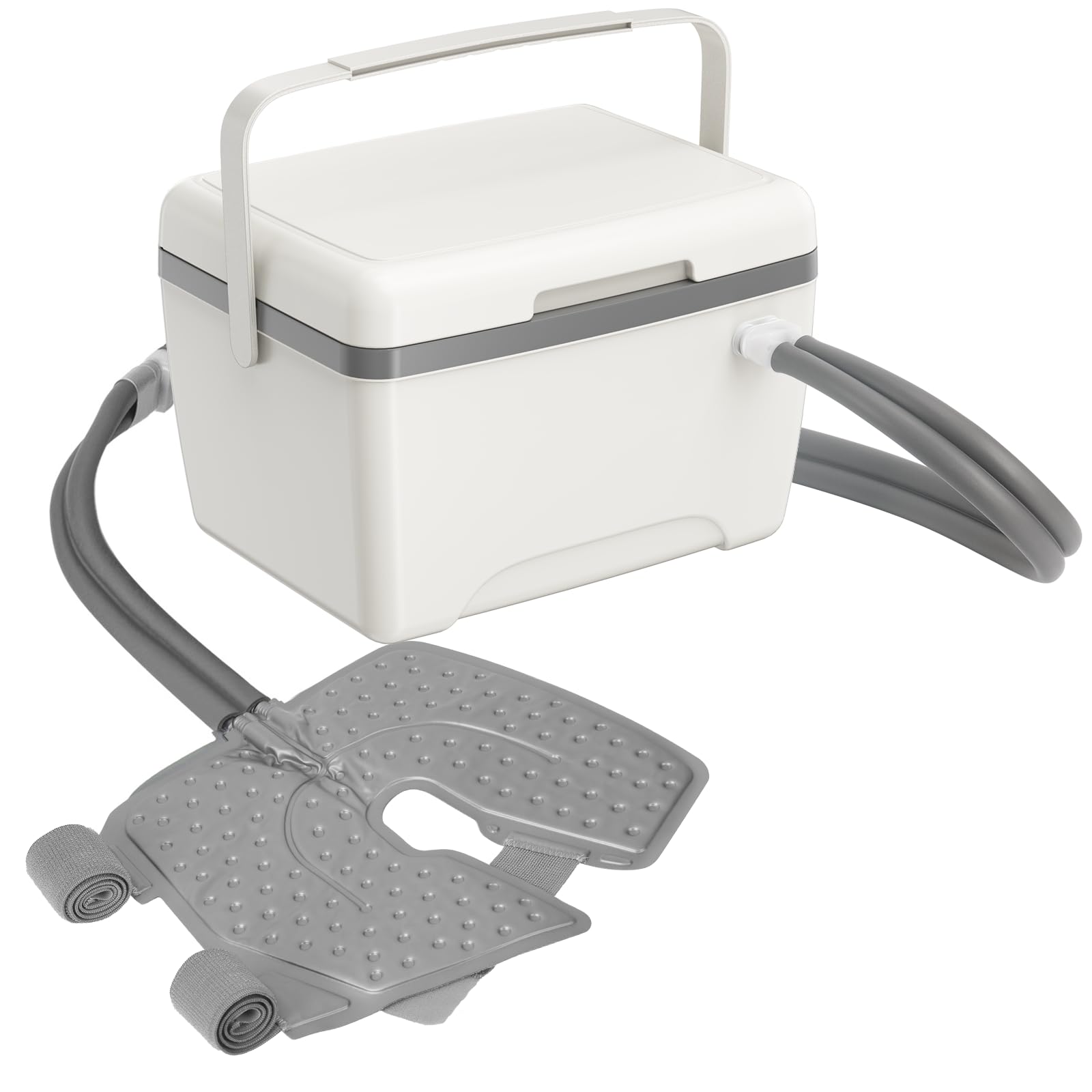 Ice Machine for Knee After Surgery, Ice Therapy Machine with Leak-Proof Design, Timer, 5-Level Flow, Adjustable Knee Pad, Cold Therapy Machine for Knee Post-Surgery Recovery Pain Relief