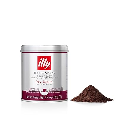 illy Ground Coffee Espresso - 100% Arabica Coffee Ground –