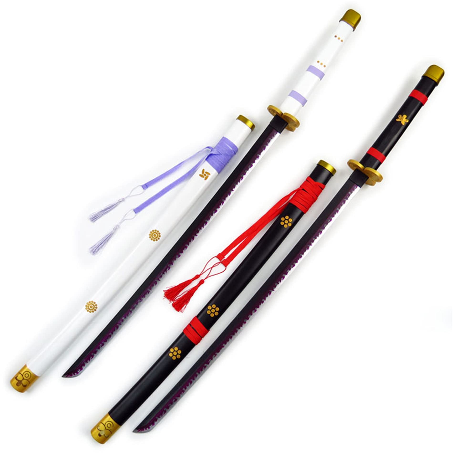 閻魔ゾロ ワンピース刀コスプレ黒紫金属製実寸大100cm【現物撮影】