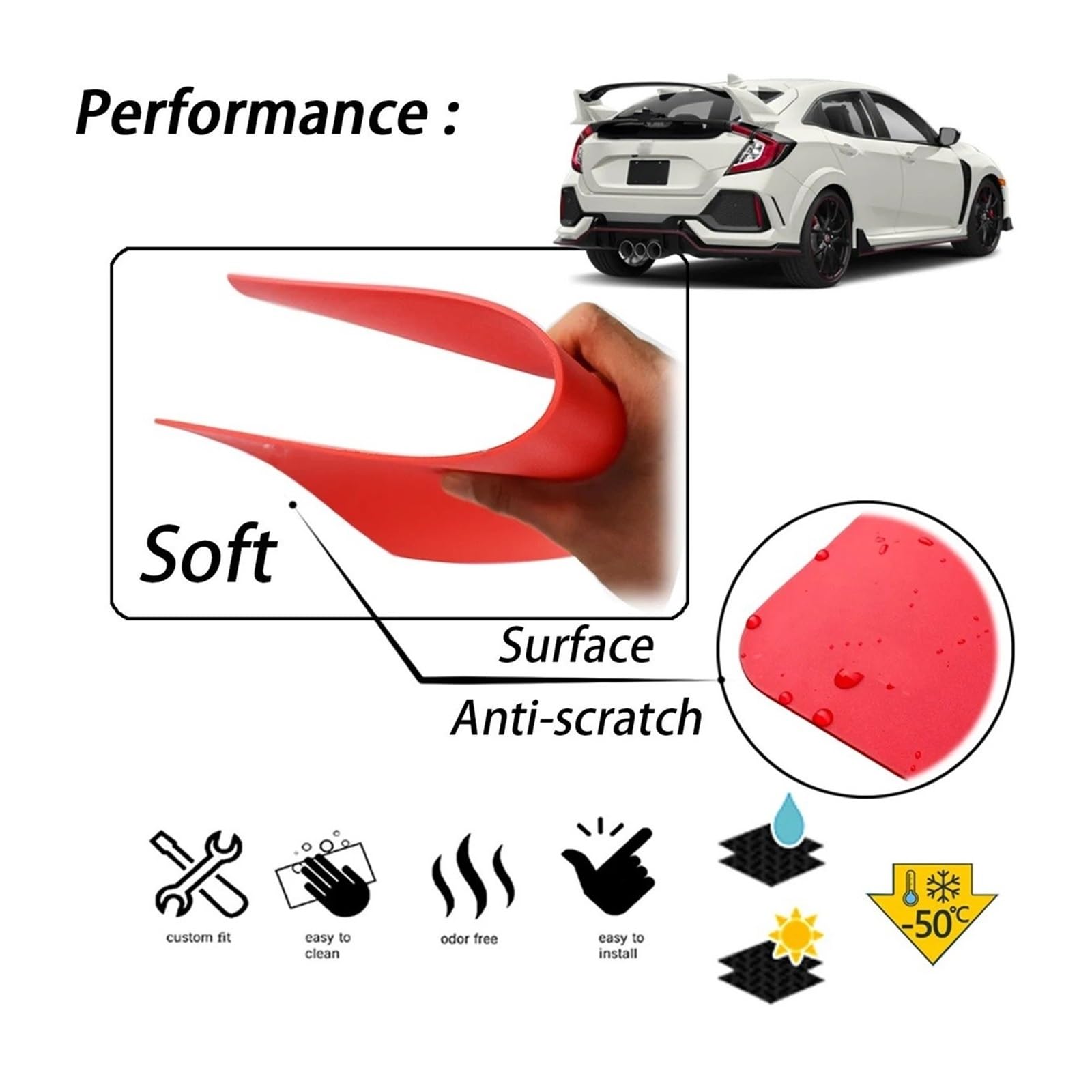 Amazon | 車用マッドフラップマッ シビック用 タイプR用 タイプR
