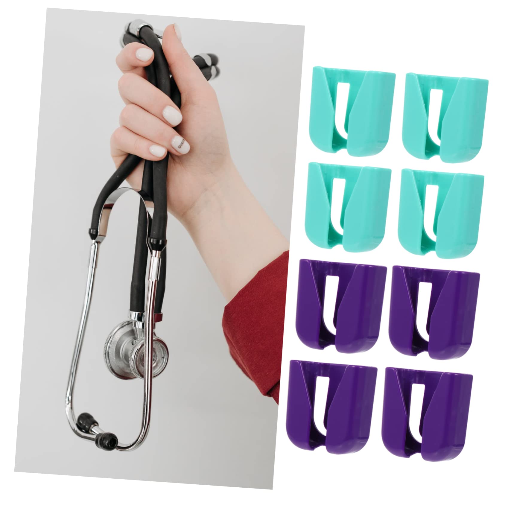 Homoyoyo 10stücke Teiliges Stethoskop-klemmen Aus Robustem Material Praktische Halterungen Stabile Clips Zur Sicheren Befestigung Für Medizinisches Zubehör Vielseitig Einsetzbar Und Einfach