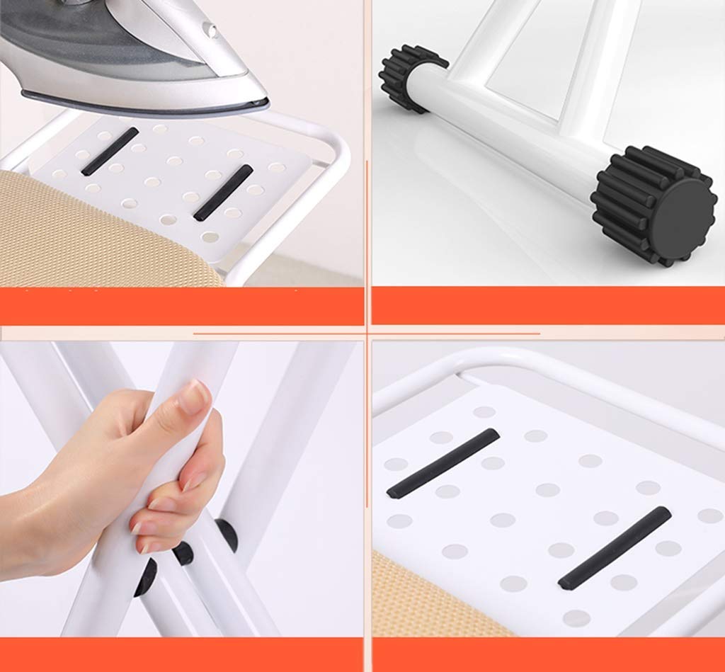 Grande asse da stiro con vassoio con supporto per cavi e supporto per stirare, per casa, camera da letto, soggiorno, asse da stiro, B-110 x 34 x 70