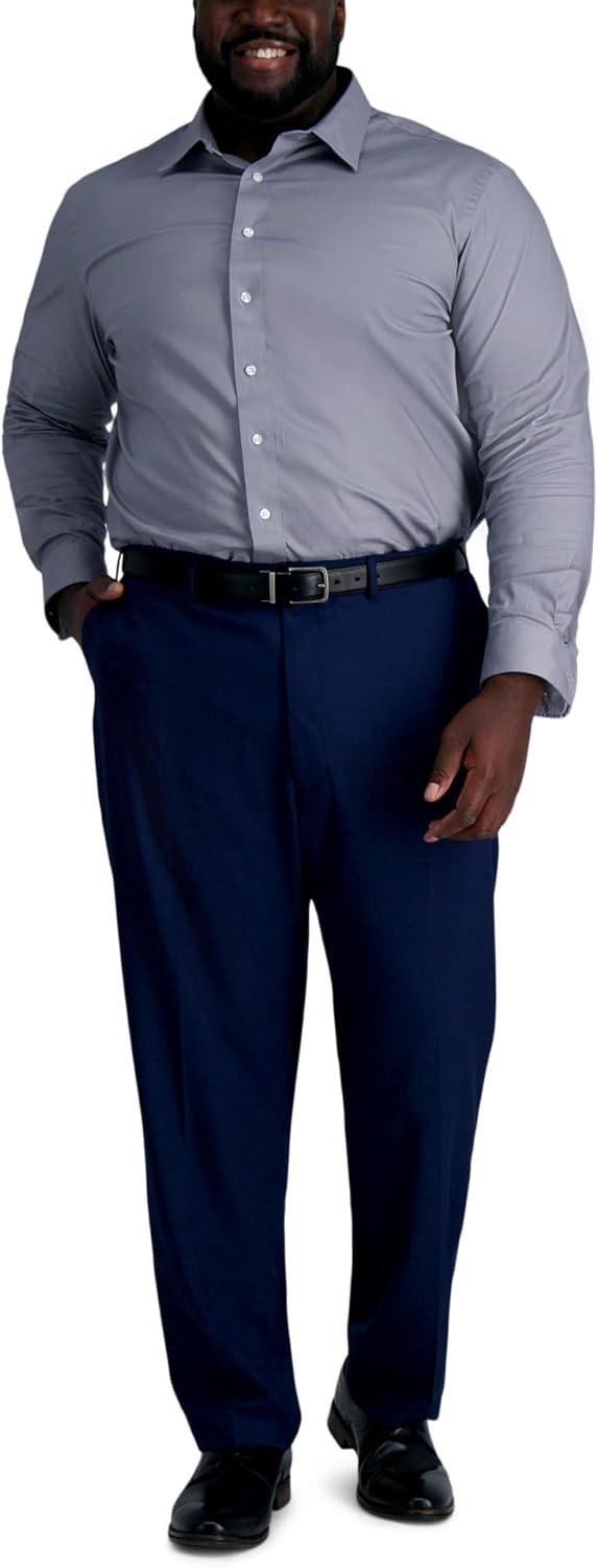 Haggar Mens Haggar Men's Premium Comfort Classic Fit Wrinkle Resistant Dress Shirt - Image 3
