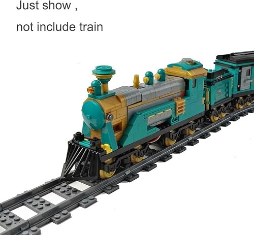 Miniatura 2 de 18pcs City Train Track Set pistas rectas Rail expansión bloque de construcción juguete compatible con las principales marcas