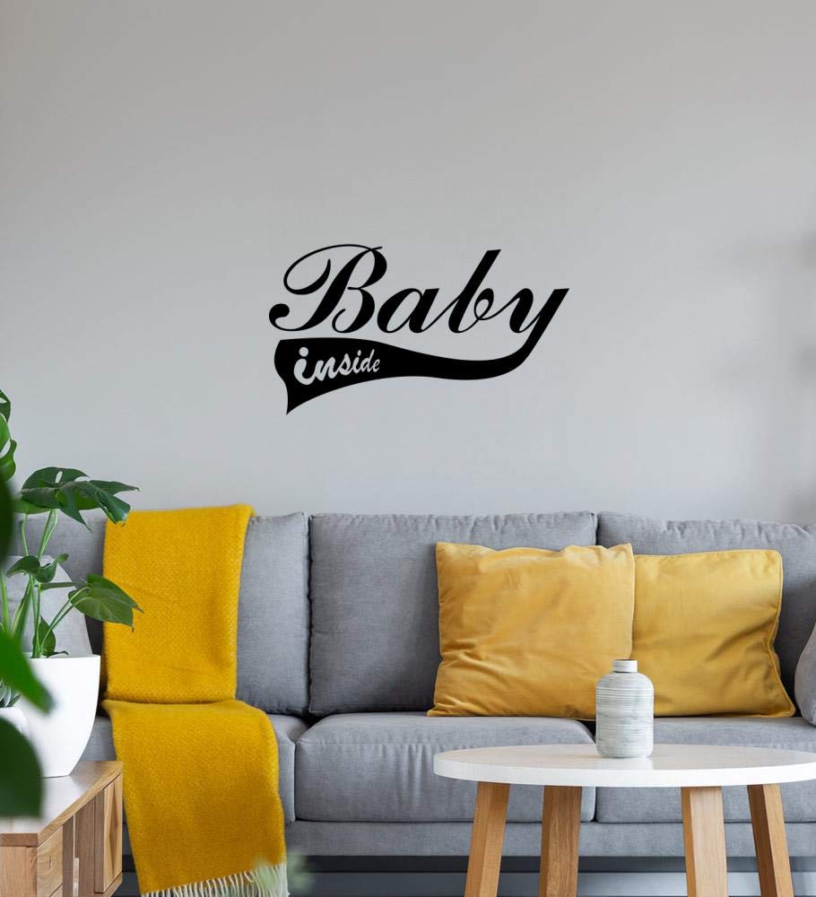 Baby inside - Adesivo da parete, 80 x 46 cm - shirt84.de