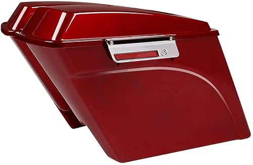 Miniatura 7 de TCT-MT. - Alforjas alargadas de 5.0 pulgadas con llave de cerrojo para Harley Touring 1993-2013 Road King Electra Street Glide FLHR FLHT FLHTCU