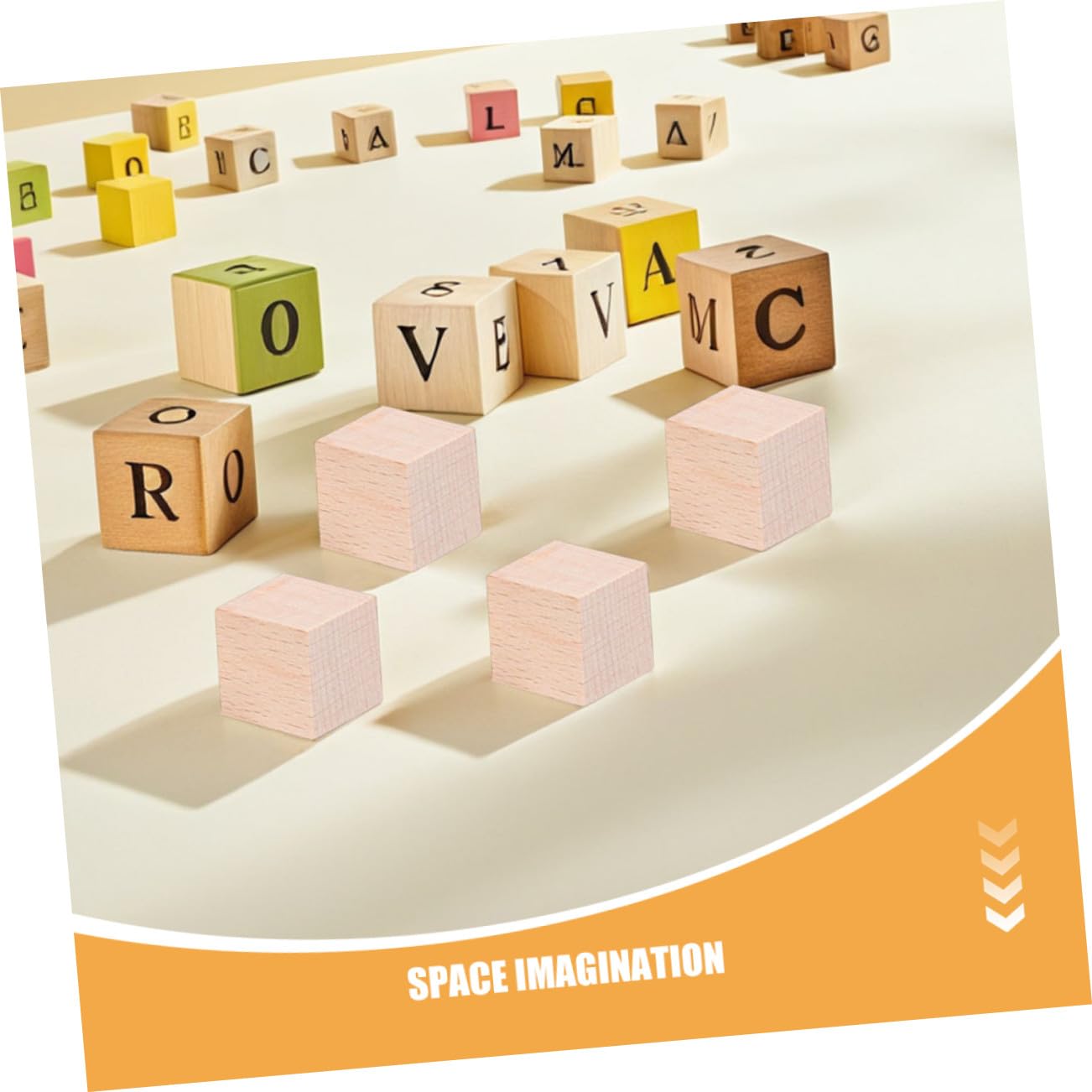 Mikikit 120pezzi Blocchi Quadrati in Legno Non Finiti Cubetti di Legno Naturali per Artigianato e Progetti Fai da Te Piccoli Blocchi per Gioco Creativo e Interazione Familiare