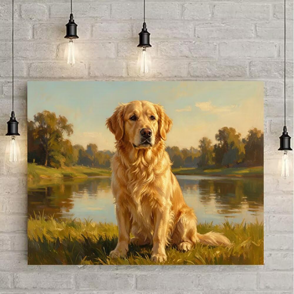 5D Diamond Painting Kit Completo Cane Quadri con Perline 80x50cm 8-B7758