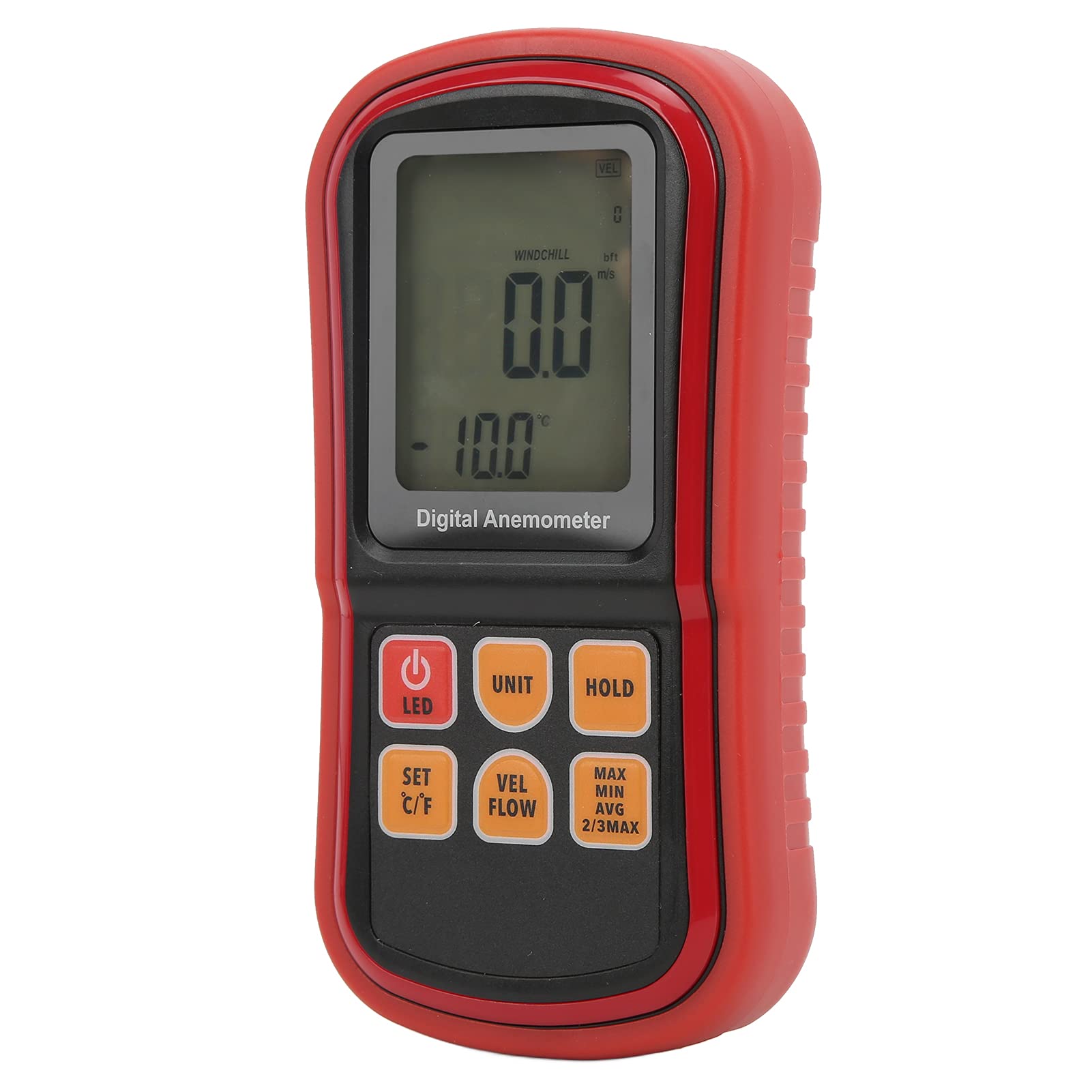 8909 Bardzo Dokładny Tester Prędkości Wiatru Ręczny Cyfrowy Anemometr do żeglarstwa Wędkarstwo Piesze Wędrówki Wiatr Wyświetlana prędkość i prędkość