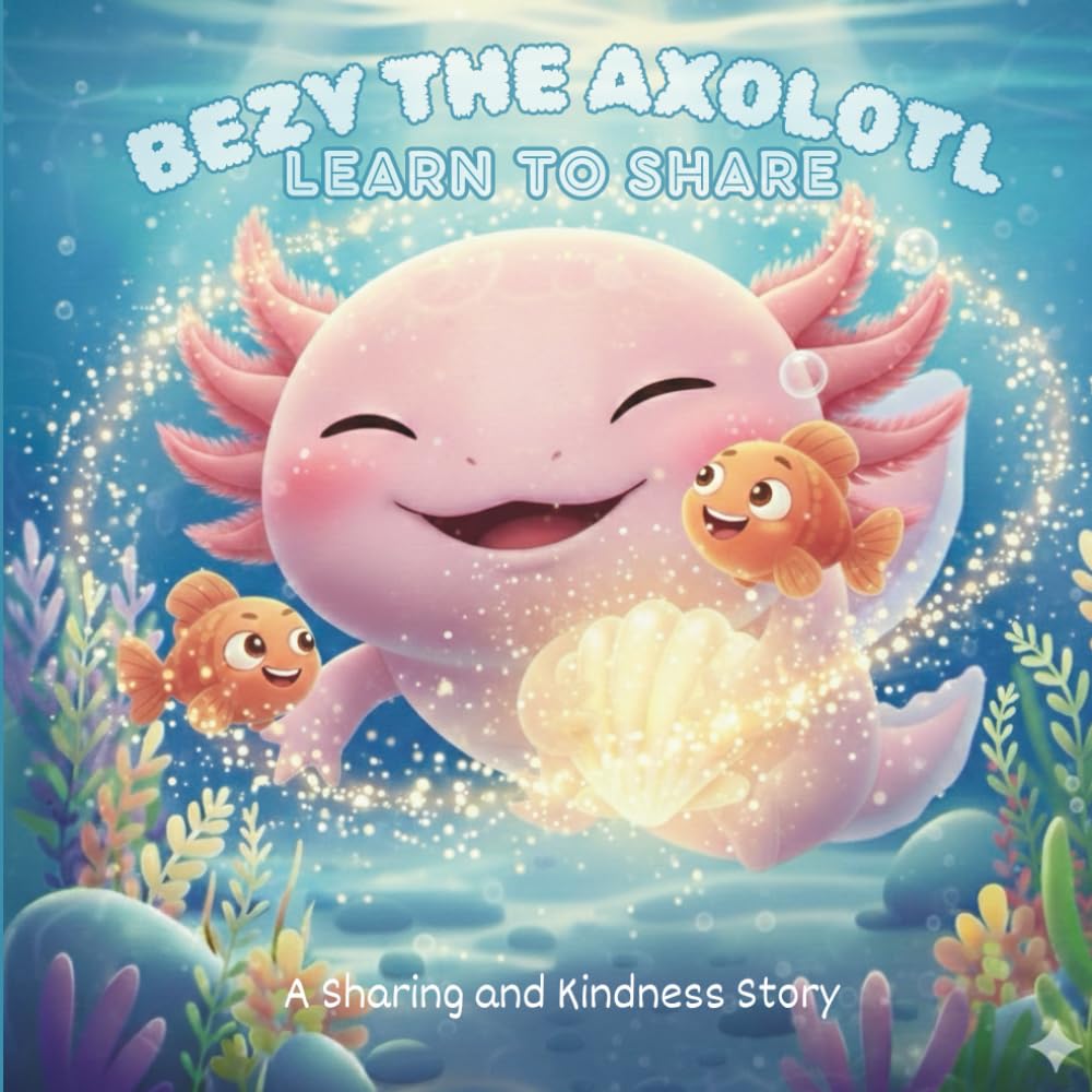 Children's Short Stories: Bezy the Axolotl Learns to Share: A Sweet Pond Story About Kindness and Caring (“Bezy the Axolotl Adventures”)