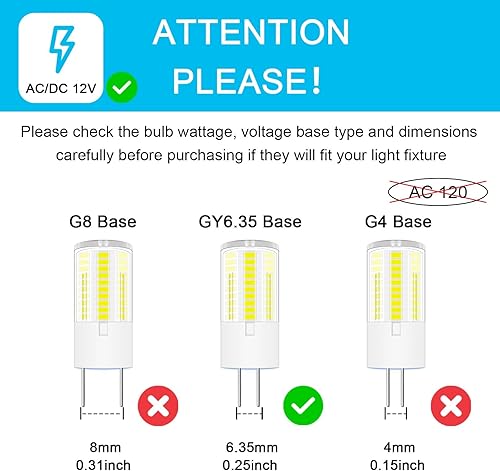 Miniatura 3 de Bombilla LED G4 de 2 W, T3 JC, tipo bi-pines, 12 V CACC, 20 W-30 W, reemplazo de bombilla halógena para iluminación de paisaje al aire libre,
