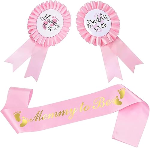 3 paquetes de decoraciones para baby shower, banda para mamá y papá para ser mamá y papá para fiesta de baby shower, celebración de género, regalos disponible en Yaxa Peru