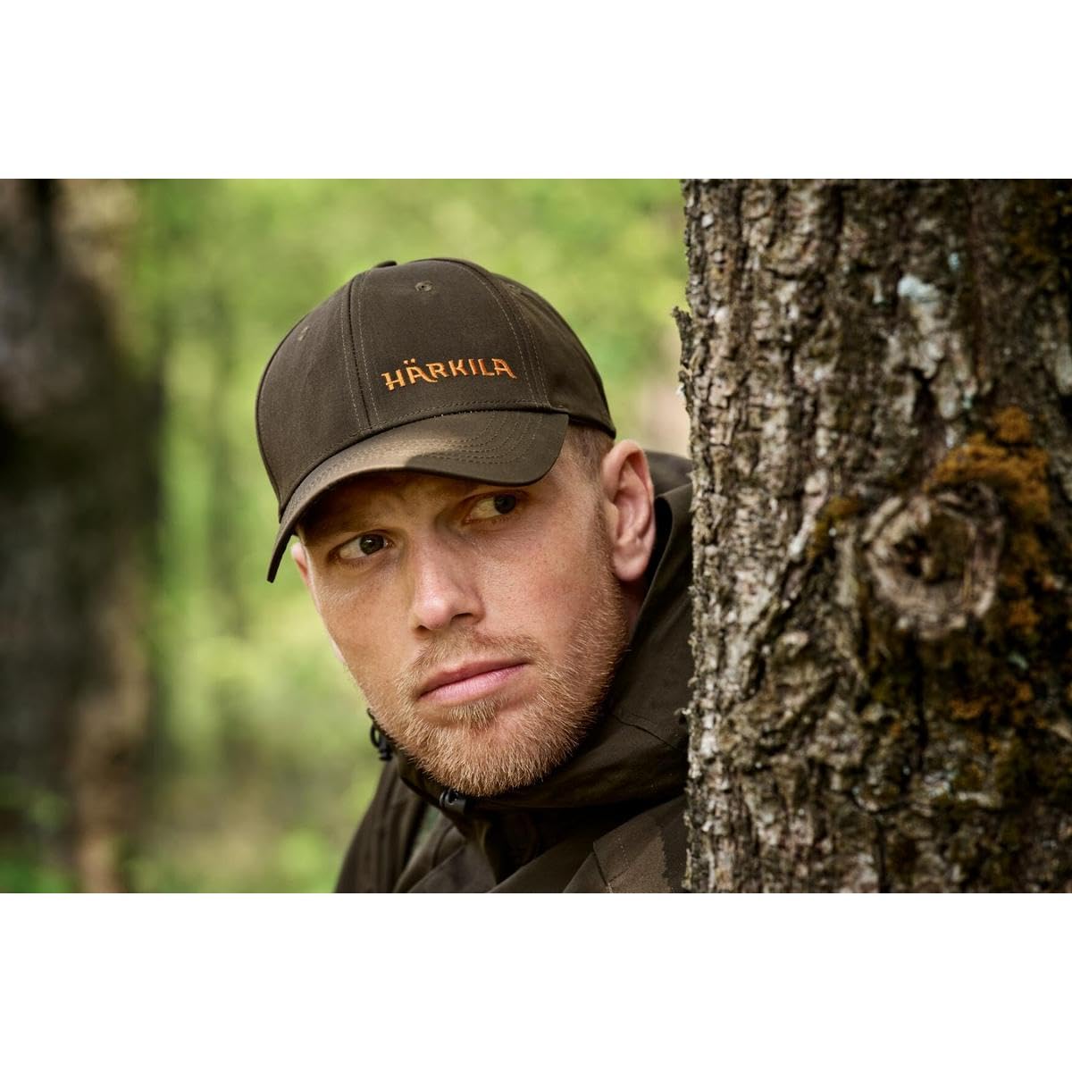 Härkila Logo Cap Herren Jagdkappe Atmungsaktiv Baumwolle Willow Green