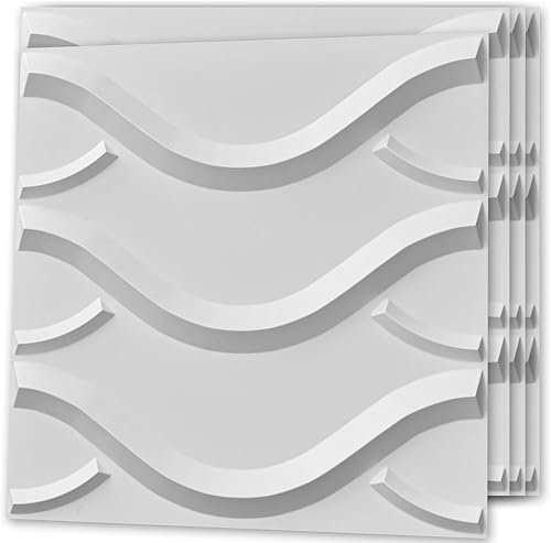 Art3d Panel de pared decorativo 3D, 32 pies cuadrados de PVC, decoración de pared interior para sala de estar, dormitorio, vestíbulo, oficina,