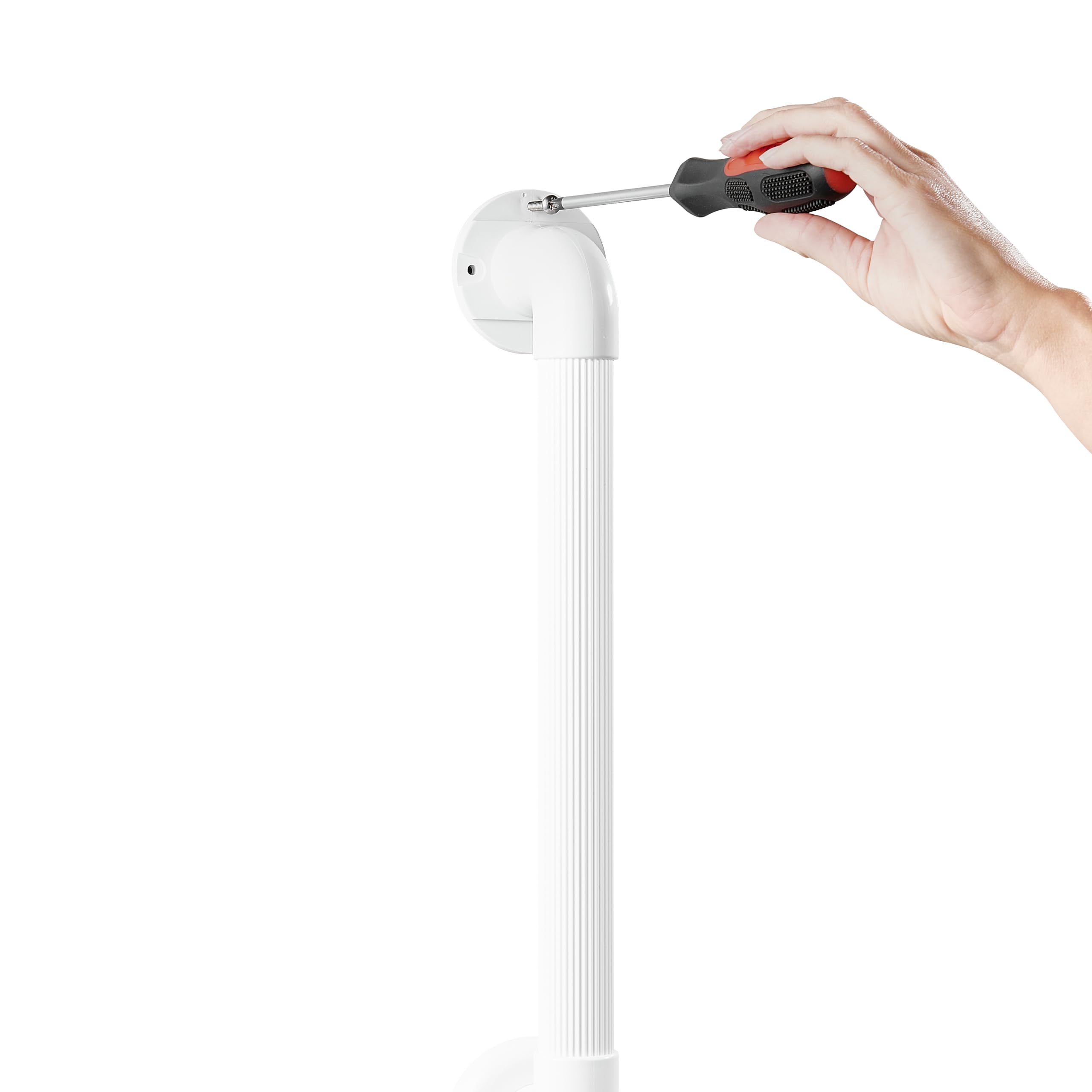 VITILITY Haltestange für Badewanne, 60 cm, Duschhaltegriffe, verhindert Ausrutschen und Fallen, rutschfester, geriffelter Kunststoffgriff für zusätzlichen Halt, einfach mit 6 Schrauben zu installieren