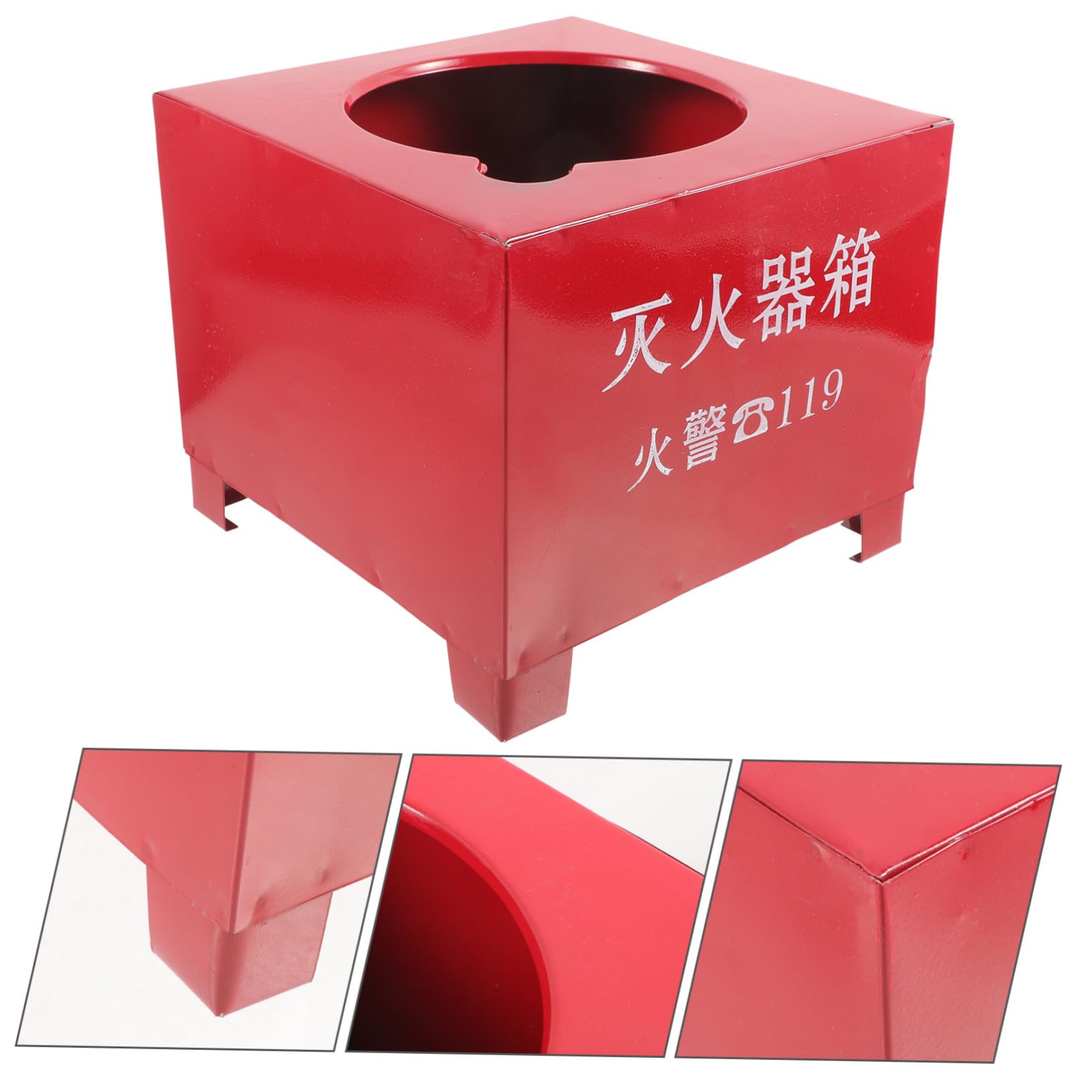 SOLUSTRE Base para Extintor de Incendios de Hierro Rojo 2-4kg Soporte Resistente y Práctico para Extintor Doméstico y Cocina