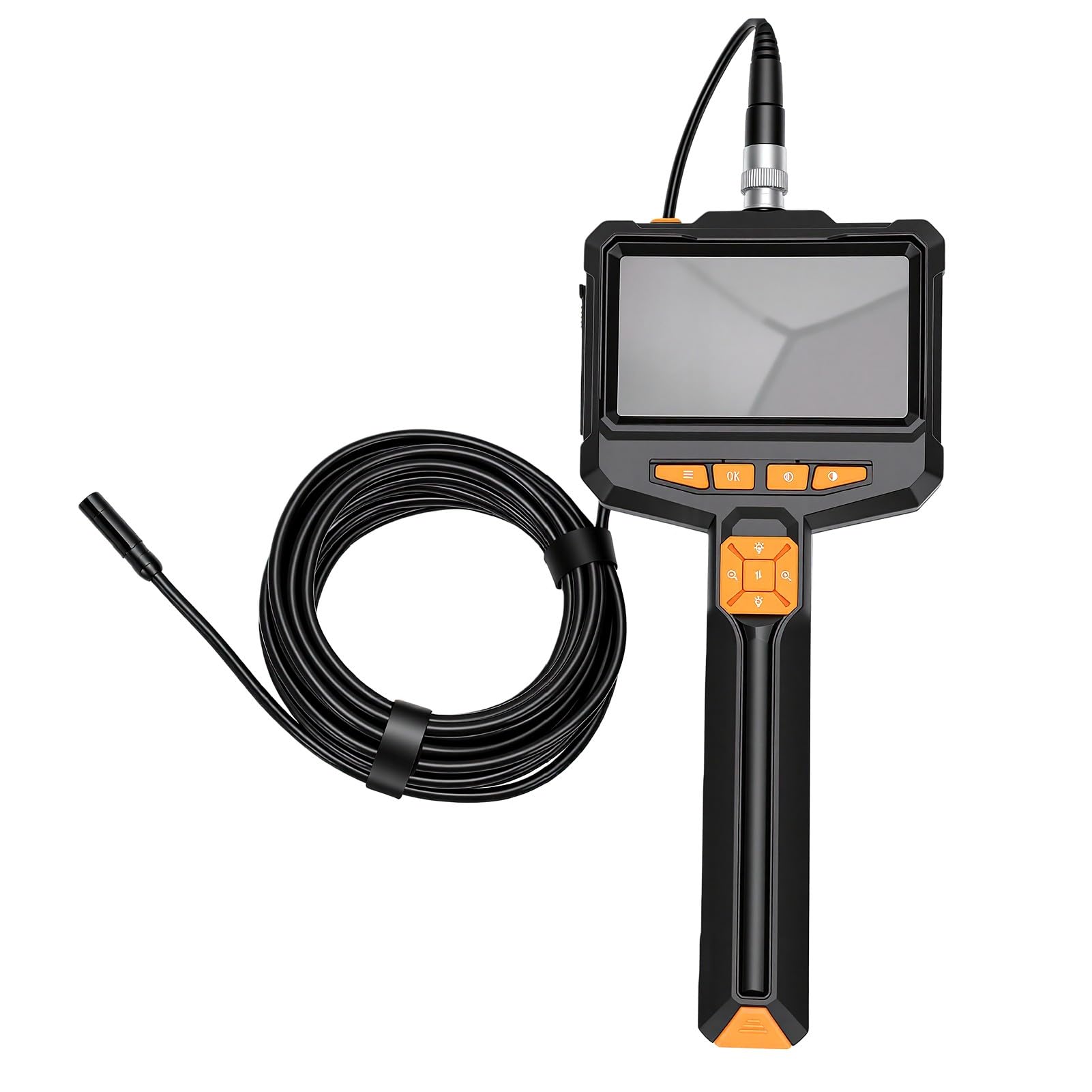 Bewinner Kamera Boroskopowa HD 1080P z Ekranem 4,3 Cala, Wodoodporna Kamera Inspekcyjna do Endoskopu IP67, Półkabel 16,4FT, 8 Diod LED, Ręczny Luneta do Instalacji Hydraulicznych w
