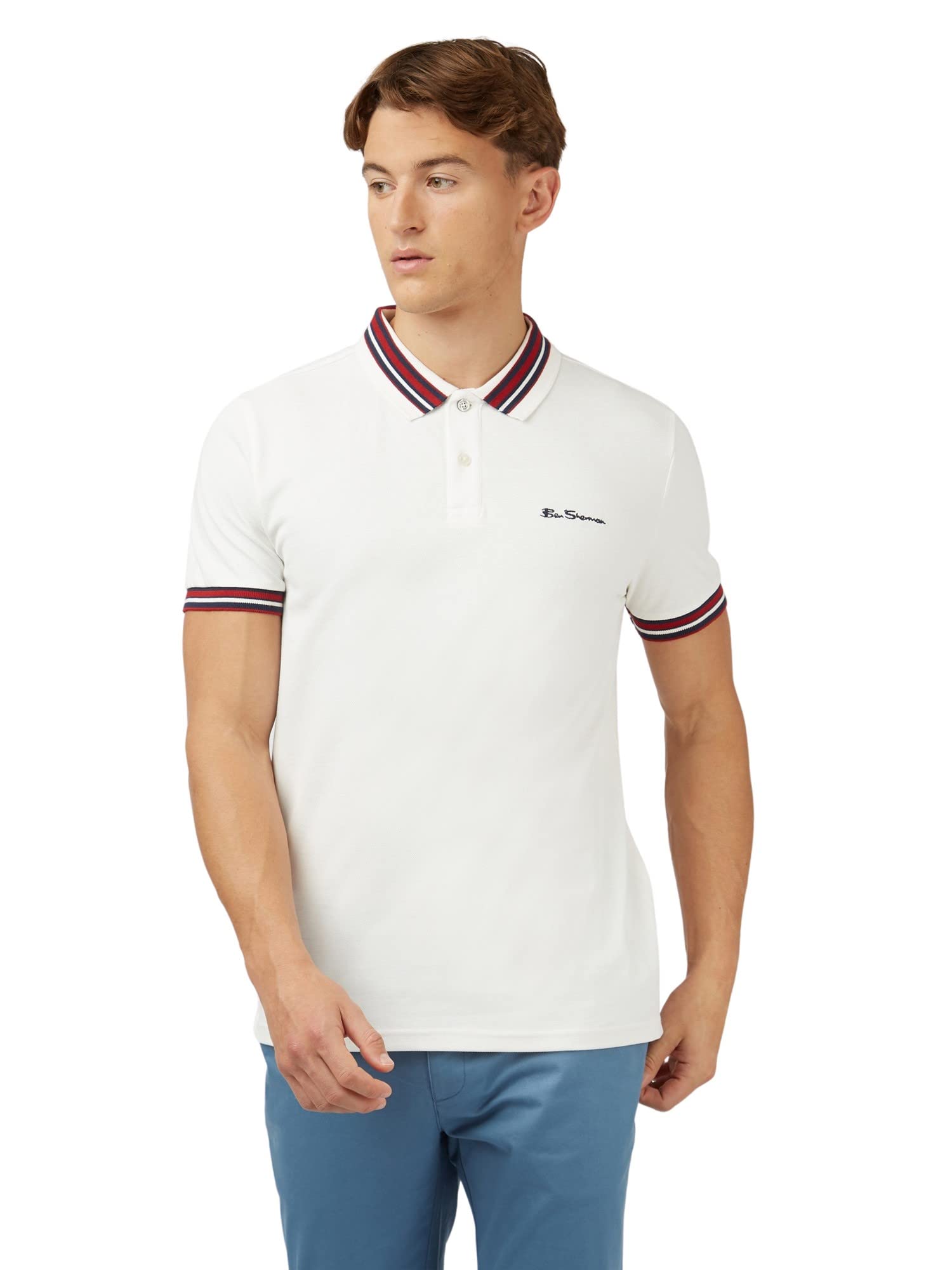 Ben Sherman Men's Snow White Polo Shirt