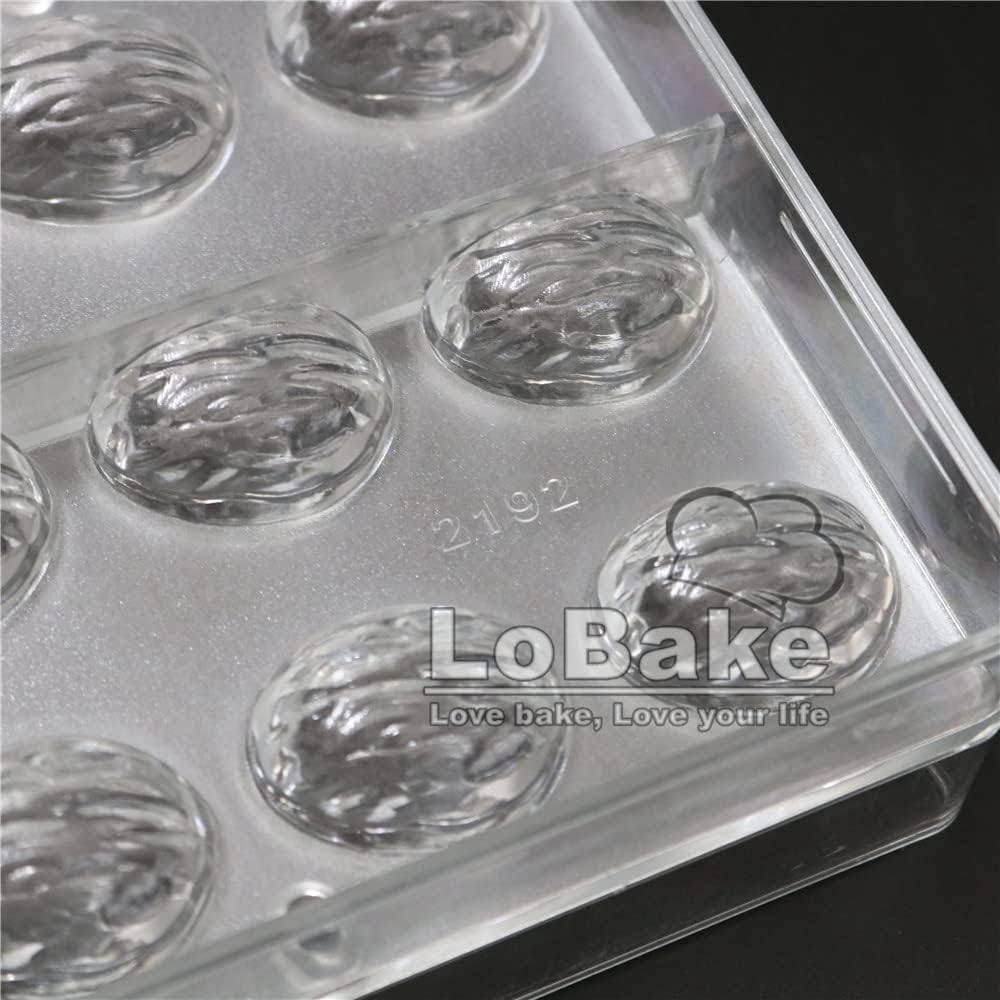 2pcs per set 3D Santa Claus Chinese Zodiac Diamond Walnut Mine Fuse Mahjong Chocolate Mold Assmbled Candy Sugarcraft Molds DIY Bake (3D Walnut)