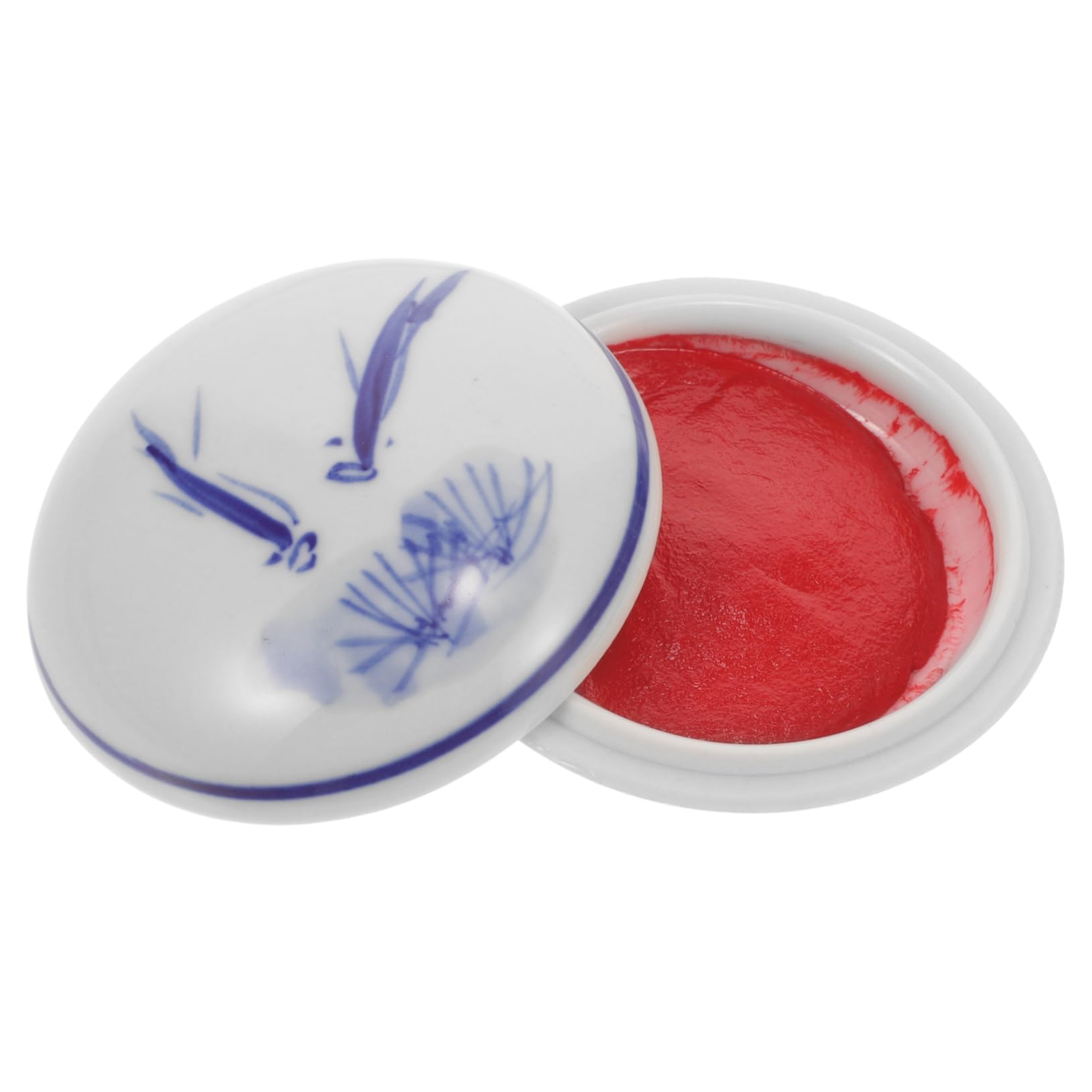 SHINEOFI 4 Stück Stempelkissen für chinesische Malerei Handabdruck Malblöcke Pastell Tinte Ink pad handarbeiten Stempelkissen für Aquarellmalerei Stempelkissen im chinesischen Stil Keramik