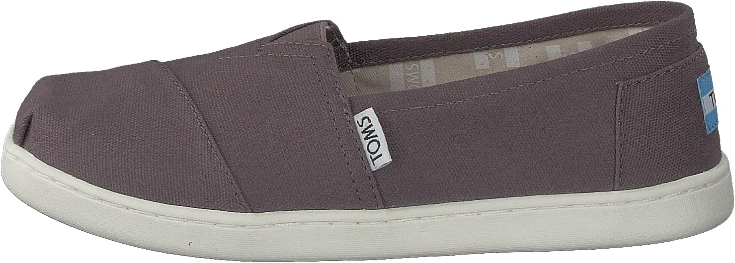 TOMS mens Classic Alpargata Sneaker, Grey, 1.5 Big Kid US