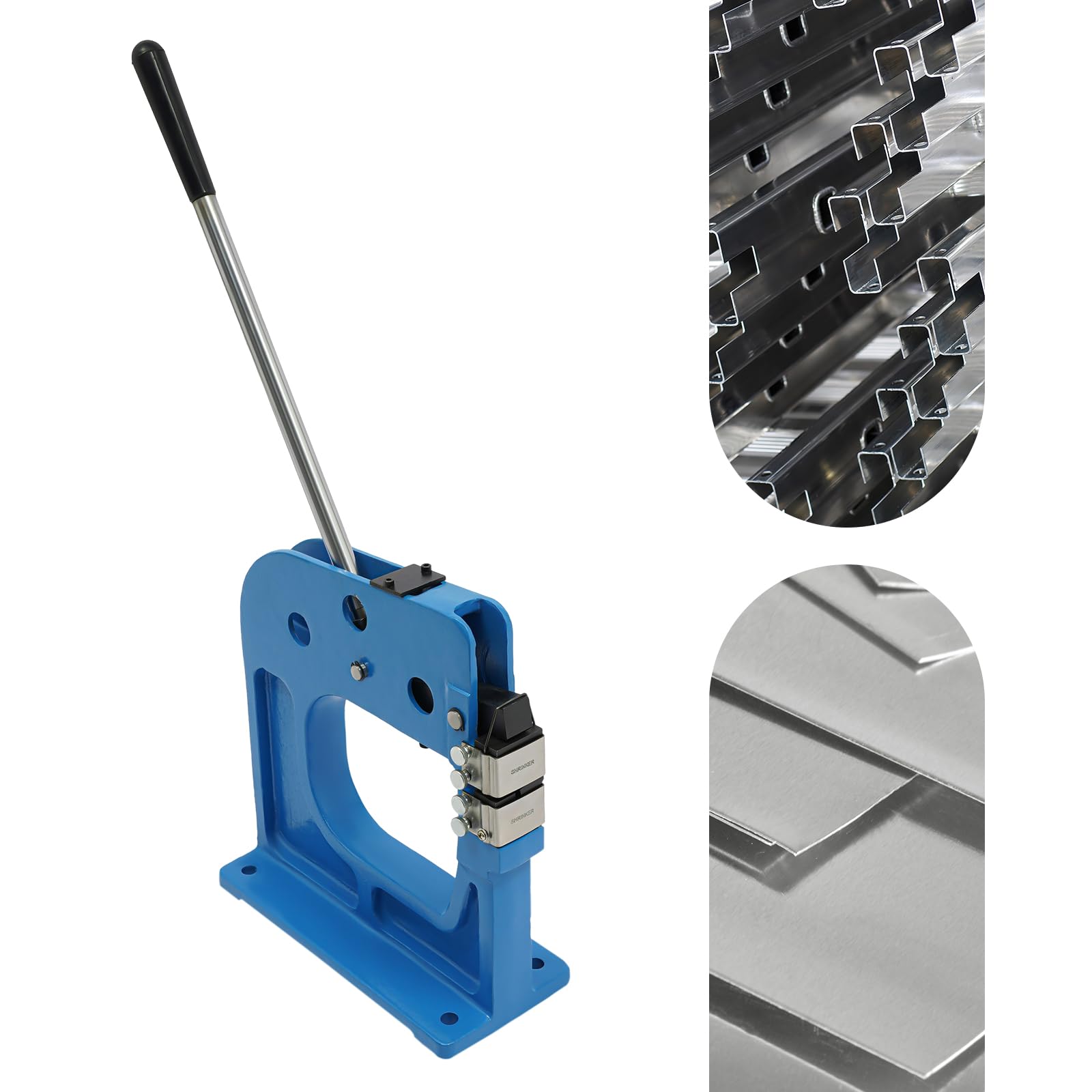 SS-16 Metall-Streck- und Schrumpfgerät, manuelles Schrumpfgerät, 8-Zoll-Blechbearbeitungs-Biegemaschine mit Griff für Autoreparatur, Metallverarbeitung