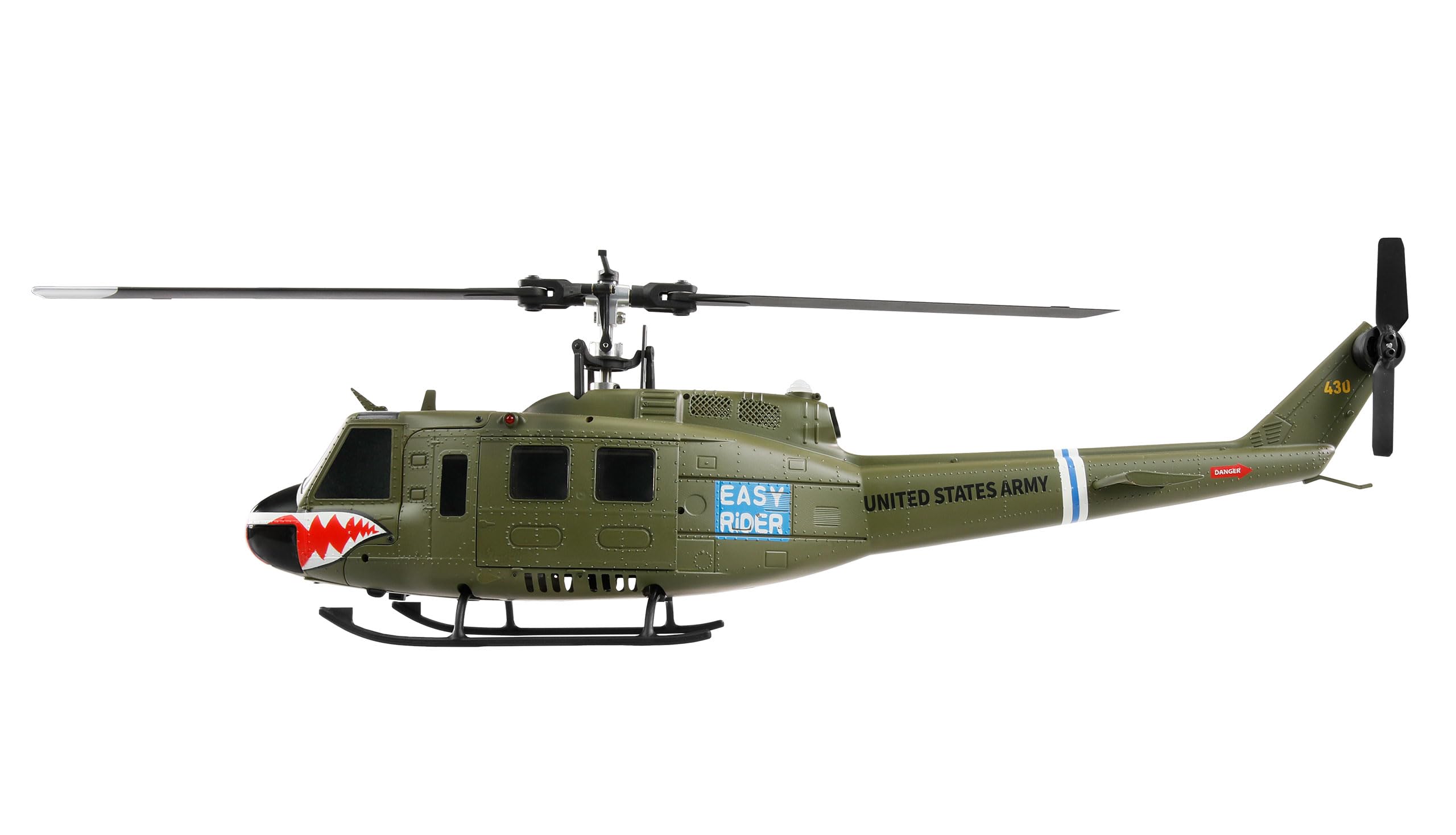 Amewi UH-1 PRO brushless CP Elicottero 6 canali 6G RTF RC telecomandato, verde