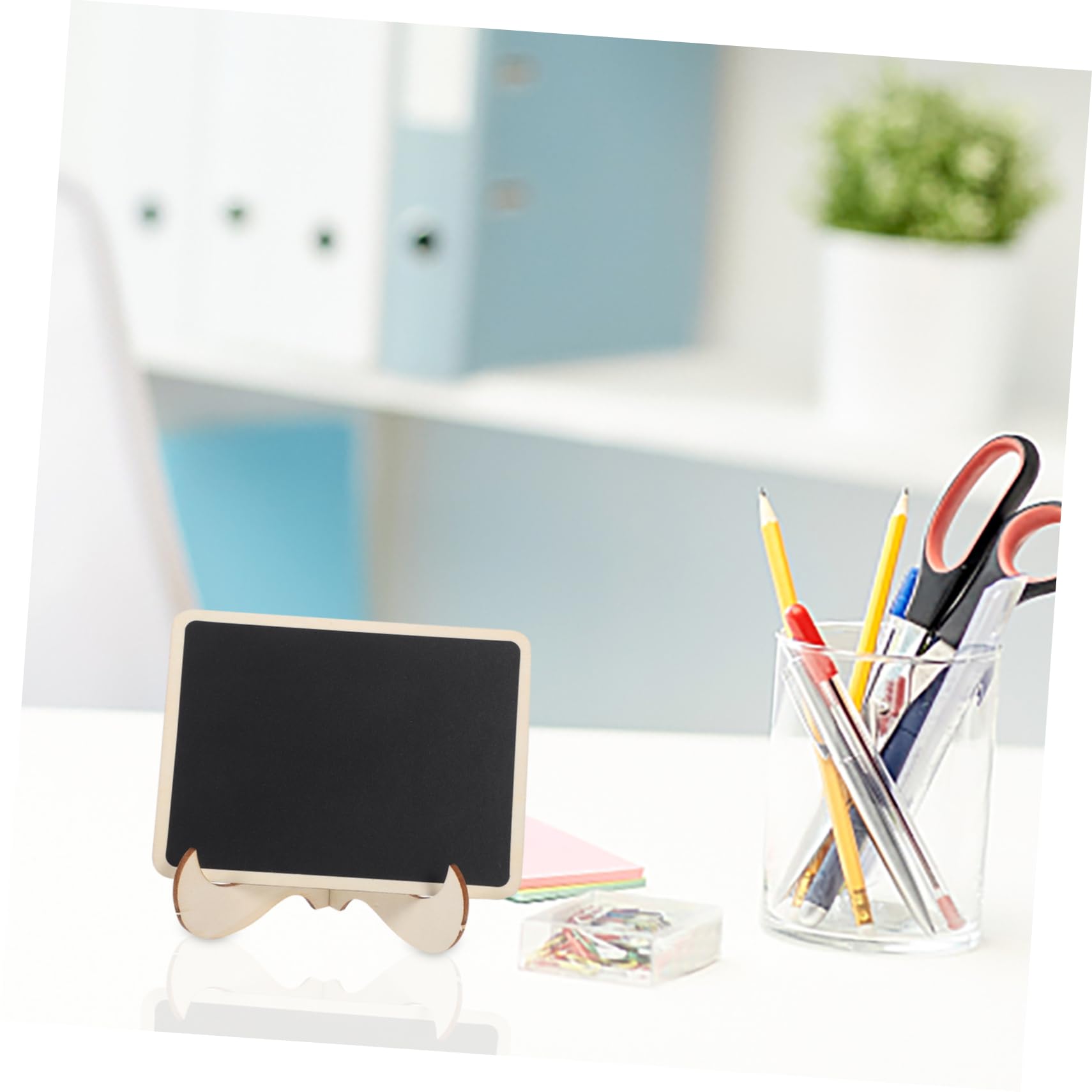 EXCEART 5 Sets Rechteckige Tafel Zeichen Mini Tafel Set Für Home Decor Holz Tafel Löschbaren Kreide