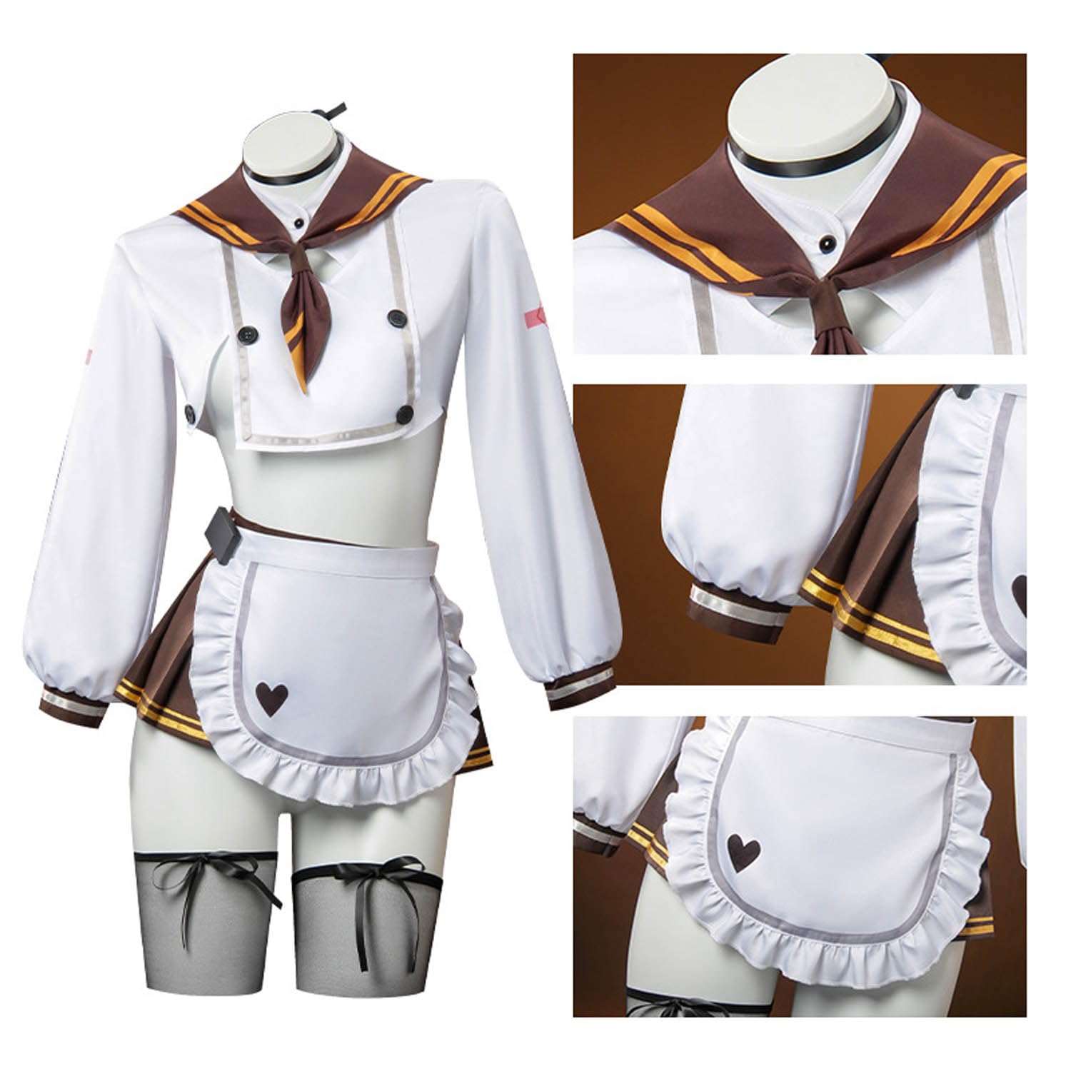 bbganlian NIKKE The Goddess of Victory Brady Cosplay Costume Outfit Game Character Uniform Full Set Halloween Dress Up Suit: Large