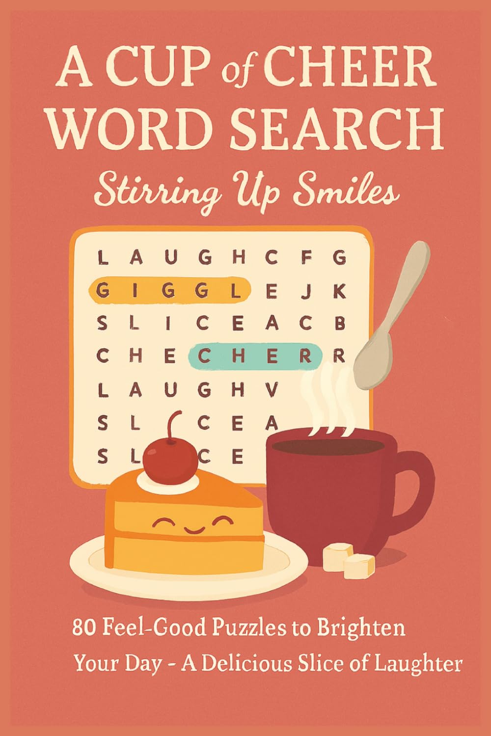 A CUP of CHEER WORD SEARCH – Stirring Up Smiles: 80 Feel Good Puzzles to Brighten Your Day — A Delicious Slice of Laughter (Terry's Happy Fun Puzzlers)