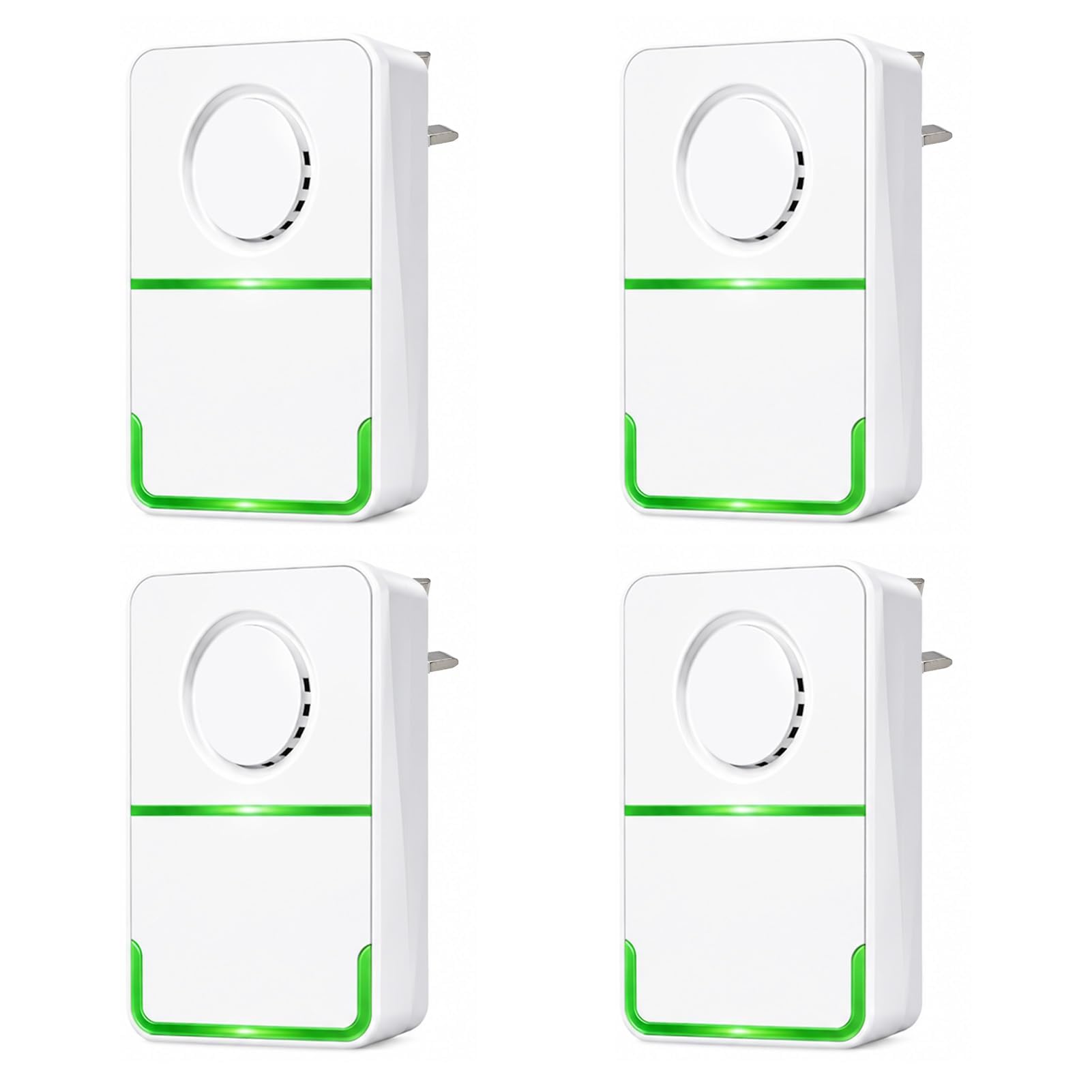 4 Pack Voltage Stabiliser Plug, UK 3 Pin Surge Protector