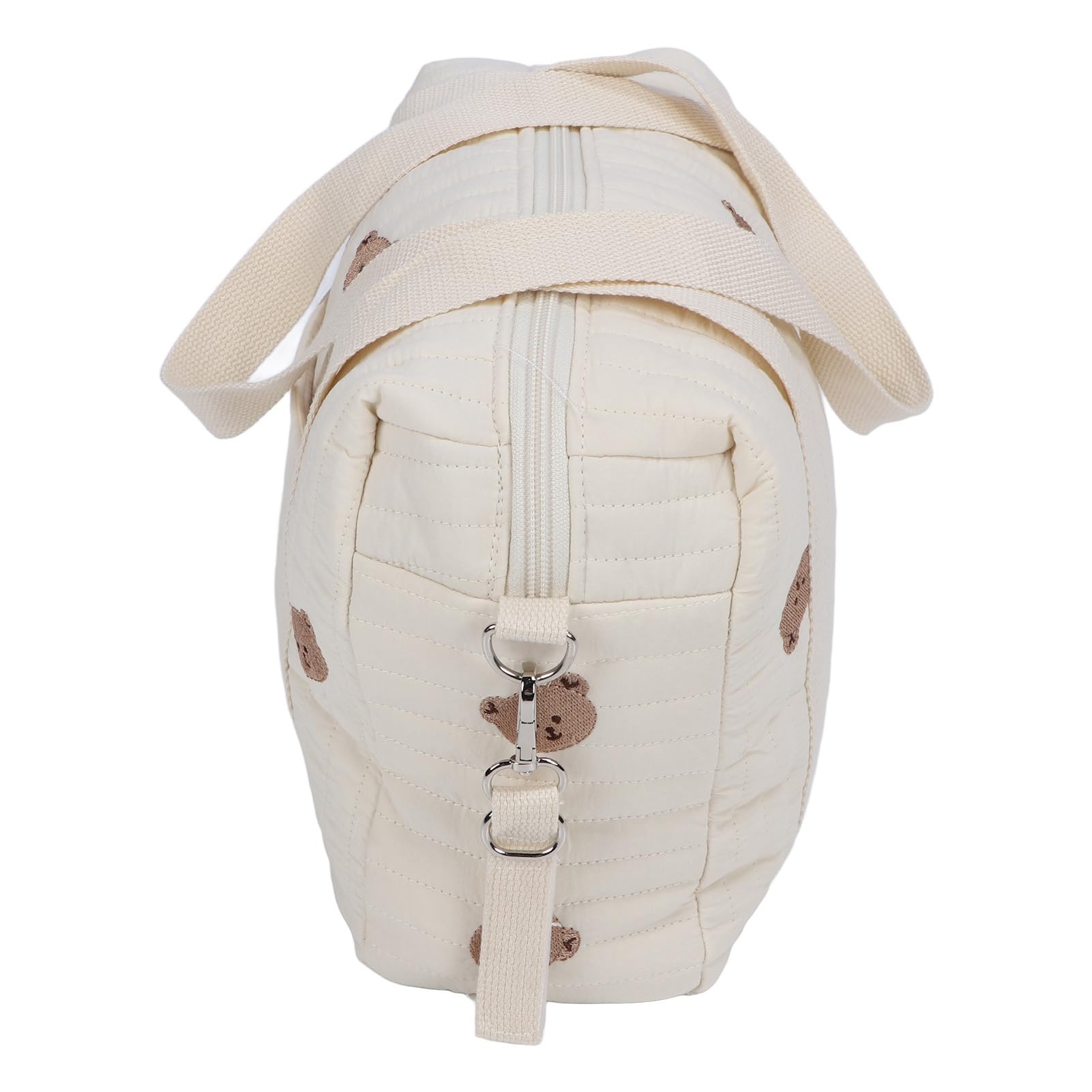 Borsa portaoggetti per passeggino universale con cerniera ricamata – Organizer per carrozzina, sacca accessori neonato, borsa multifunzione per passeggino, Bear Bag