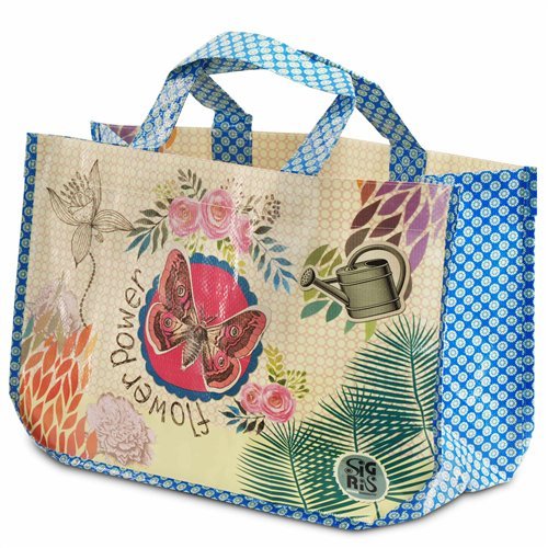 Borsa spesa FLOWER POWER, 43x29 cm
