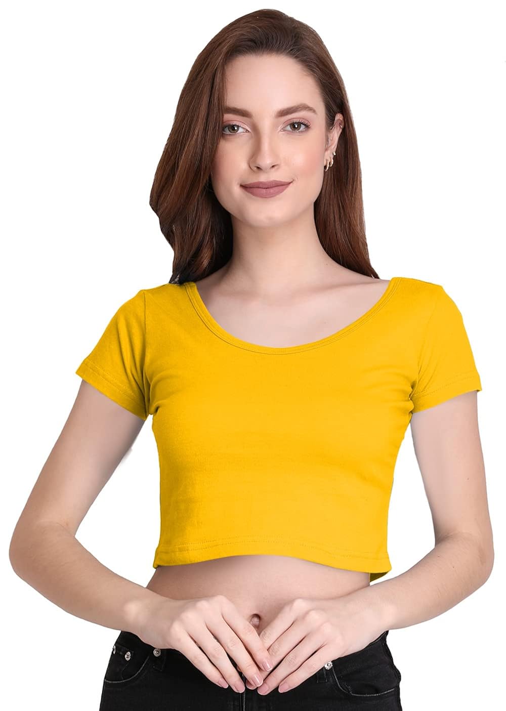 Buy THE BLAZZE 1302 Sexy Women's Cotton Scoop Neck Half Sleeve Tank