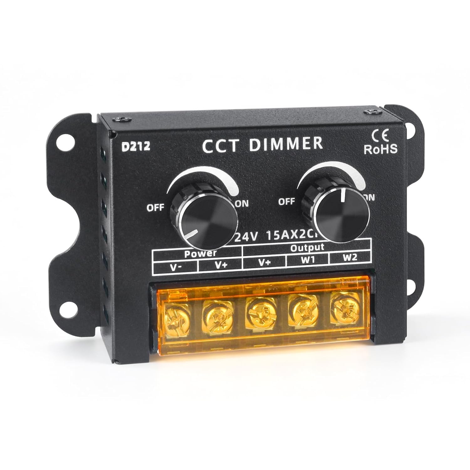 Taoellen Dual Channel LED Light Dimmer, Monochrome and CCT Light Controller