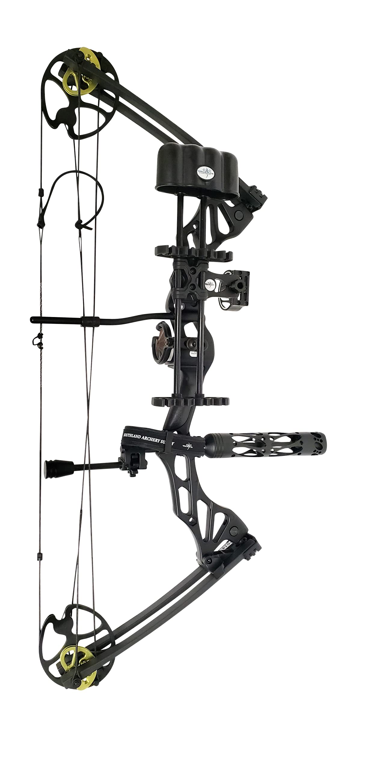 Southland Archery Supply Outrage 70 Lbs 31'' ATA Hunting Compound Bow Travel Pro Package - Black