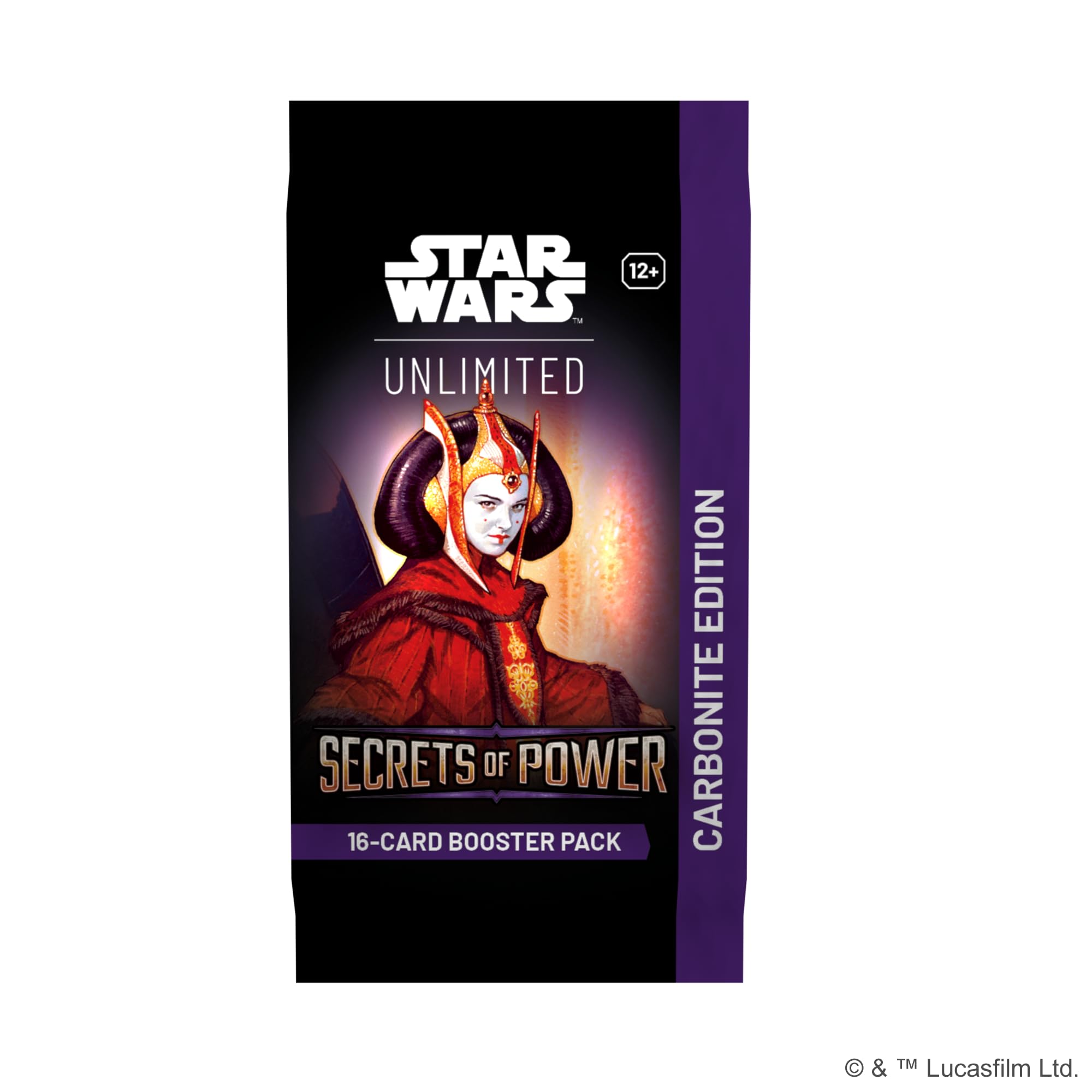 Asmodee - FFG - Star Wars: Unlimited Trading Card Game - Secrets of Power - Carbonite Booster Display mit 12 Boostern - TCG für Kinder und Erwachsene, Alter 12+, 2+ Spieler, 20 Minuten - Englisch