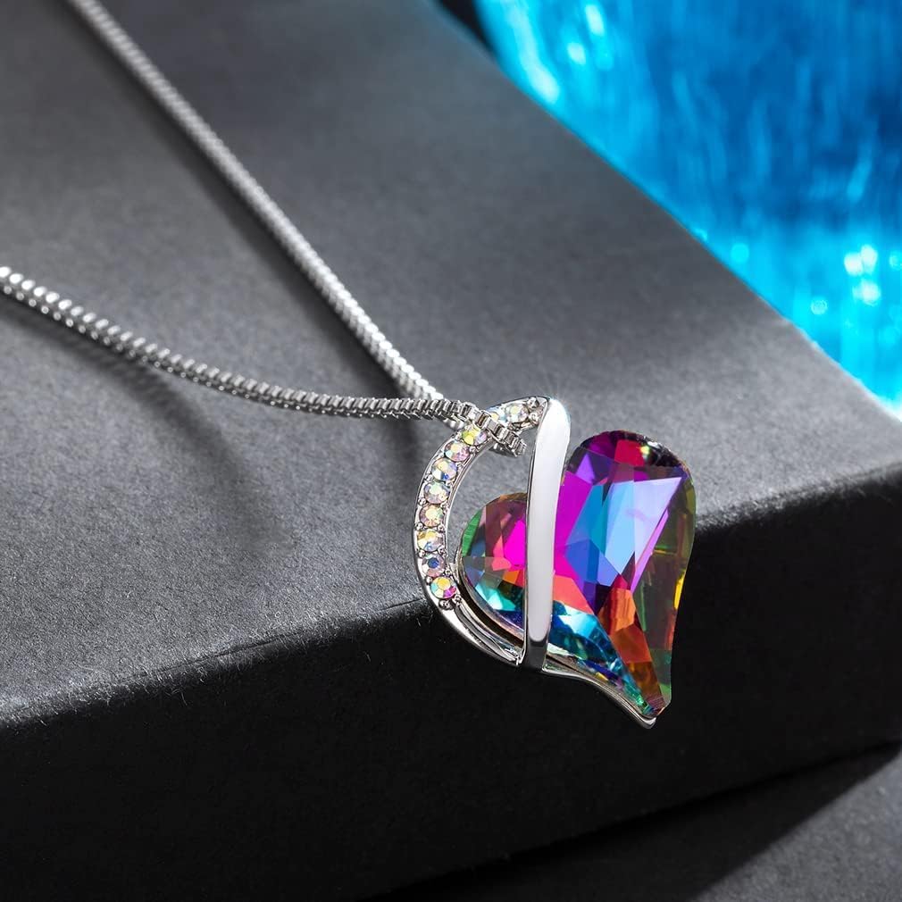 Austrian Crystal Heart Pendant Necklaces for Women Fashion 14K Gold Plated Dainty Necklace Hypoallergenic Jewelry - Image 5