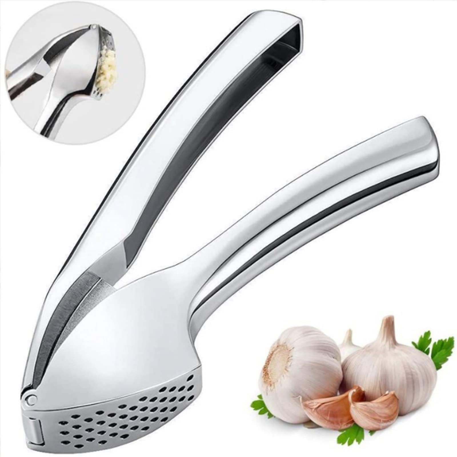 Trituradora de ajo, Prensa de Aluminio, picadora de Jengibre y ajo, Herramientas de Cocina, exprimidor de Verduras y Jengibre, triturador de Mano